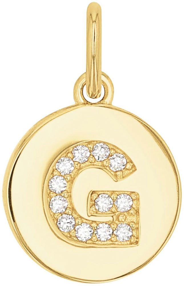 Amor Buchstabenanhänger A-Z, mit Zirkonia (synth)