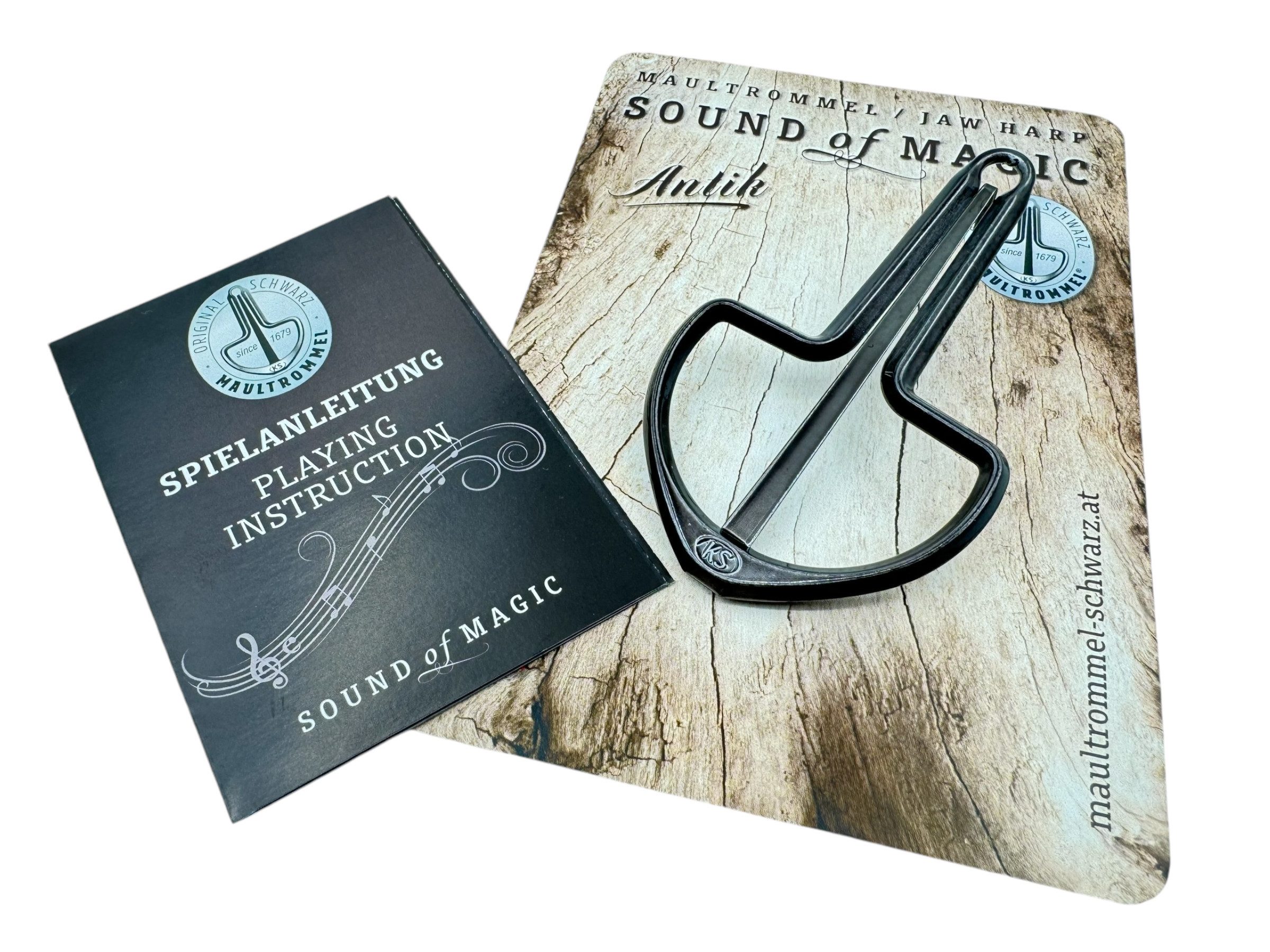 Trommel Maultrommel Antik Edition Original Schwarz Österreich Jaw Harp