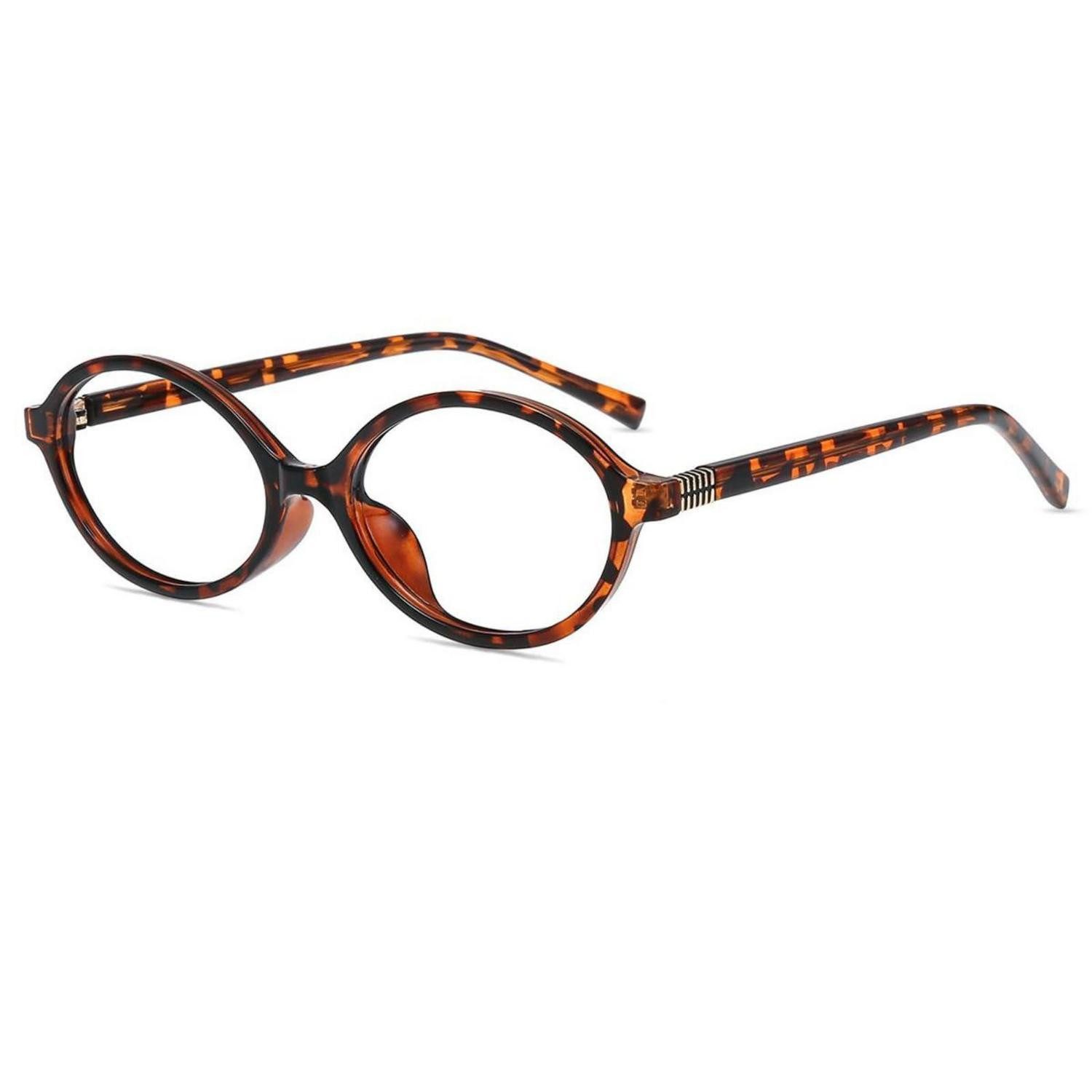 LuxusKollektion Brillengestell Blaulichtfilter Brille Oval Retro Tortoise UNISEX