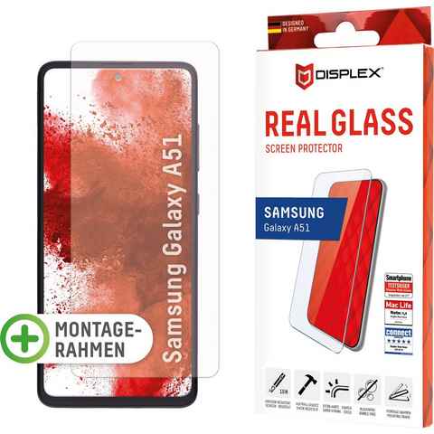 Displex DISPLEX Real Glass Panzerglas für Samsung Galaxy A51 (6,5) für Samsung Galaxy A51, Displayschutzglas