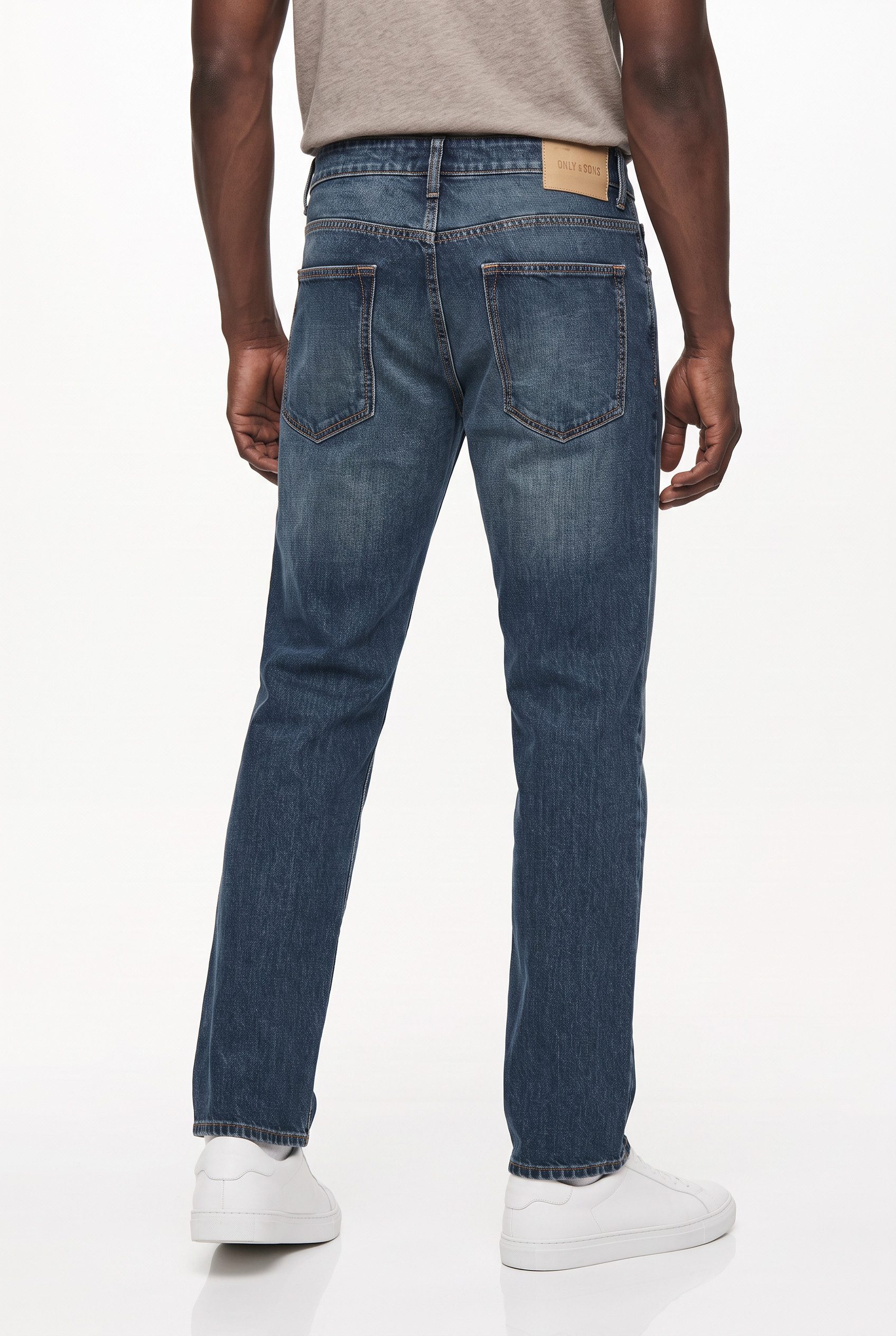 ONLY & SONS Straight-Jeans ONSEDGE STRAIGHT DNM Baumwolle, straight fit – Bild 2 von 4