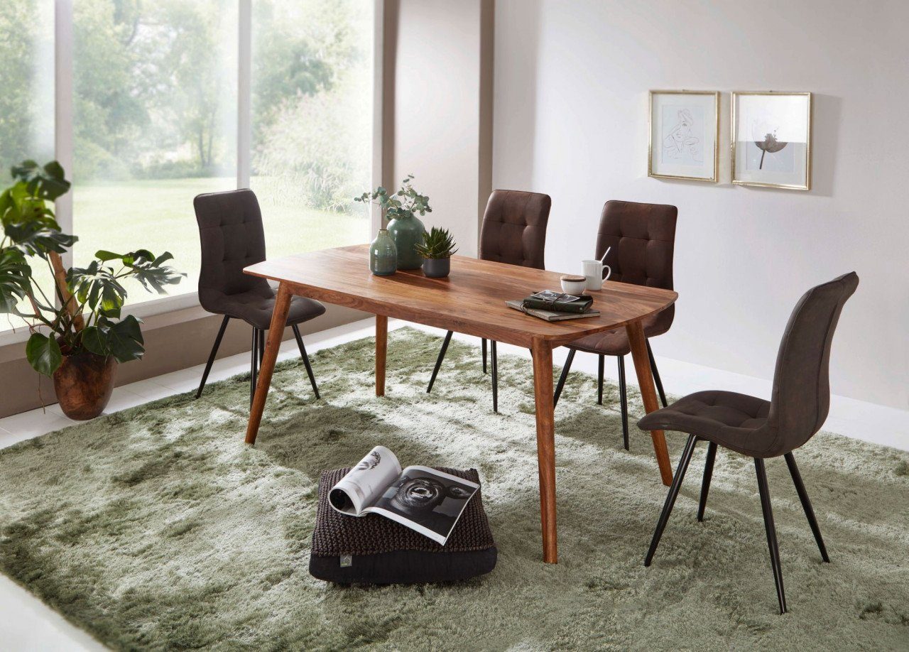 furnicato Esstisch »Holz 120x60 cm Sheesham Massivholz Tisch, Designer  Küchentisch« online kaufen | OTTO