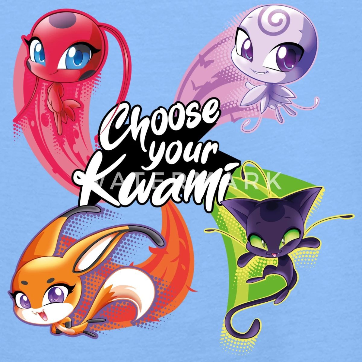 Spreadshirt T-Shirt Miraculous Choose Your Kwami Teenager T-Shirt (1-tlg)