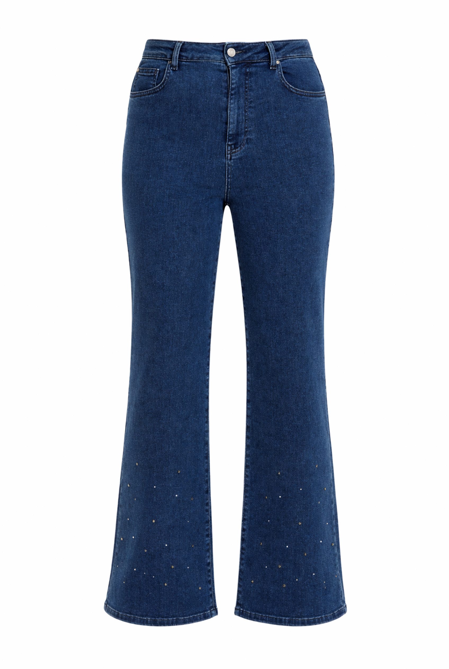 High-waist-Jeans Damen Jeans Flare Fit