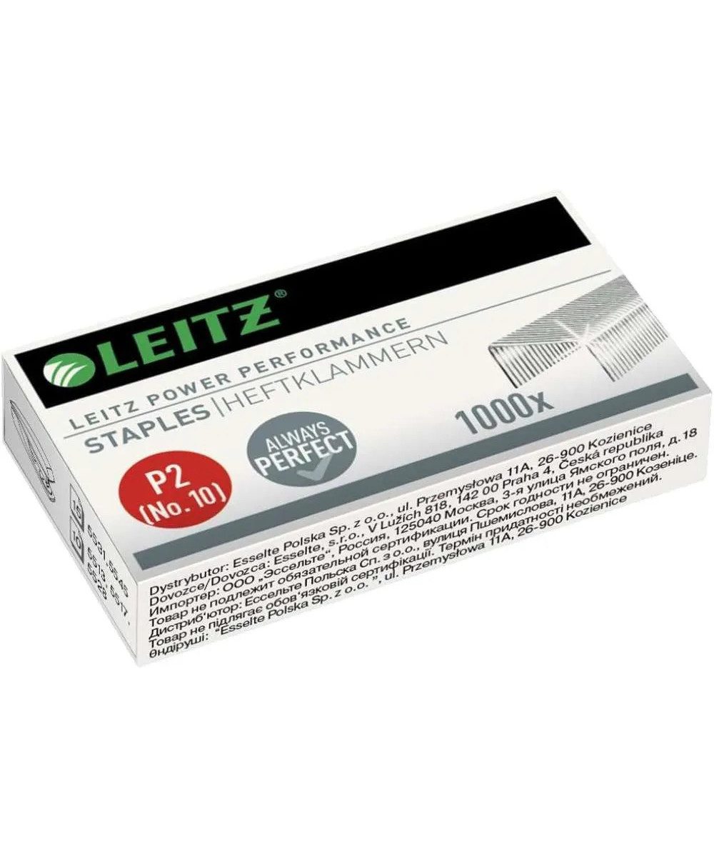 LEITZ Heftklammer Leitz Heftklammer Power Performance P2 Nr. 10, 1000 Stück, Diese Heftklammern passen perfekt in den Leitz-Mini-Hefter.