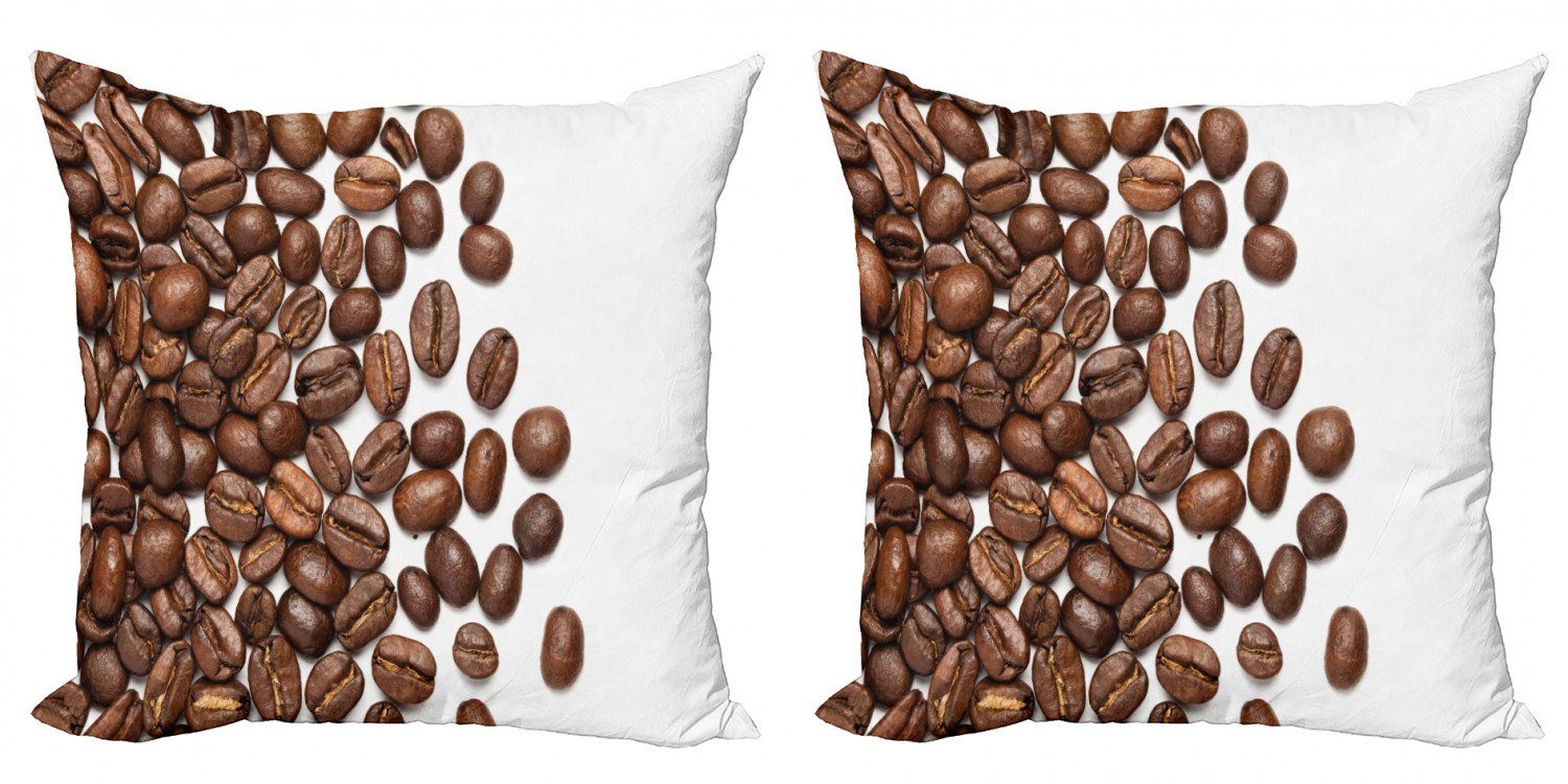 Accent Kaffee Modern Stück), Abakuhaus (2 Digitaldruck, Zerstreuten Samen Koffein Doppelseitiger Kissenbezüge
