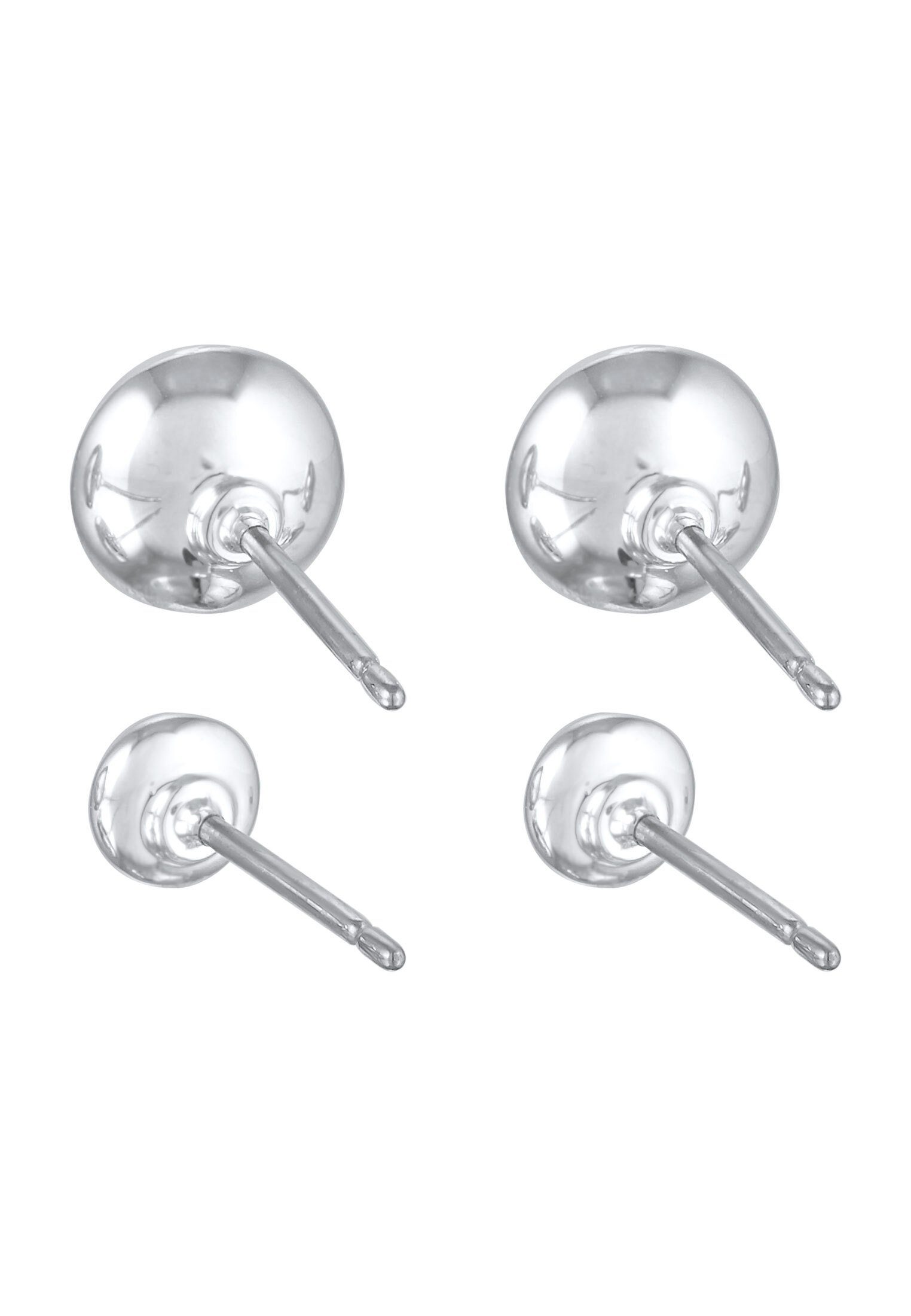 Elli Ohrring-Set 2er-Set Ohrstecker Kristalle Plättchen Farbe Silber, Plättchen – Bild 4 von 5