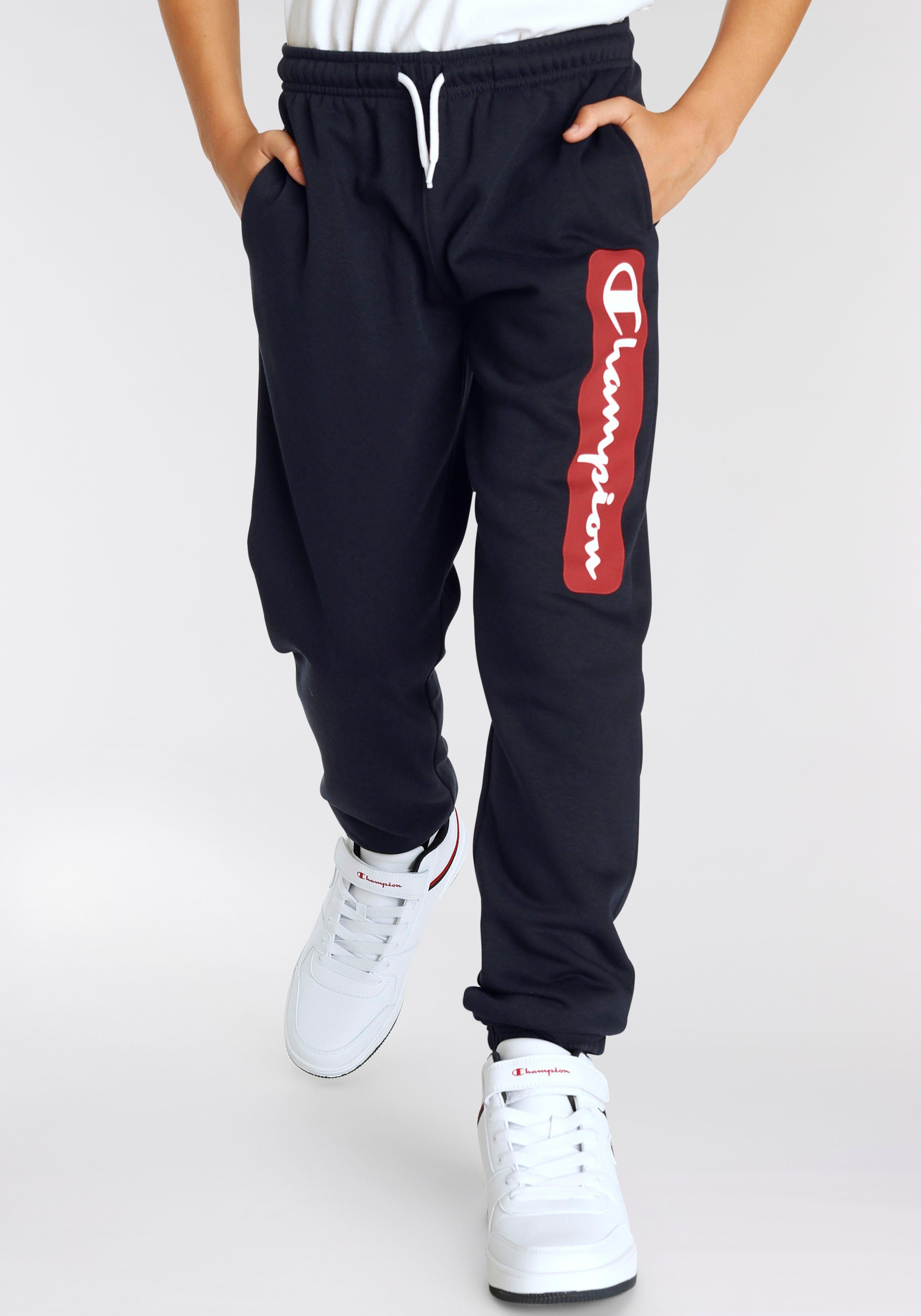 Champion Jogginghose Graphic Shop Elastic Cuff Pants - für Kinder marine | Trainingshosen