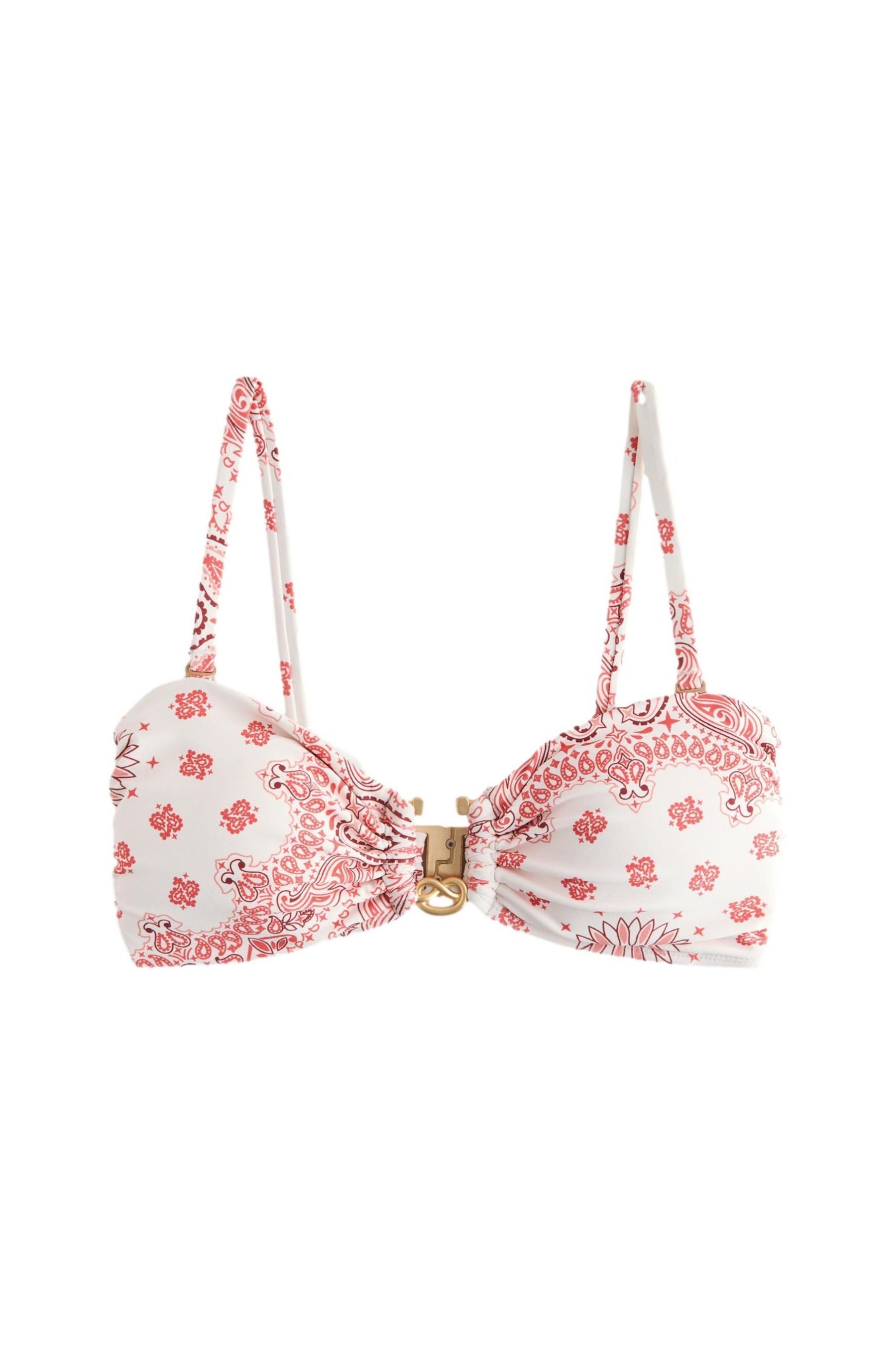 Bandeau-Bikini-Top Trägerloses Bikinioberteil ohne Bügel