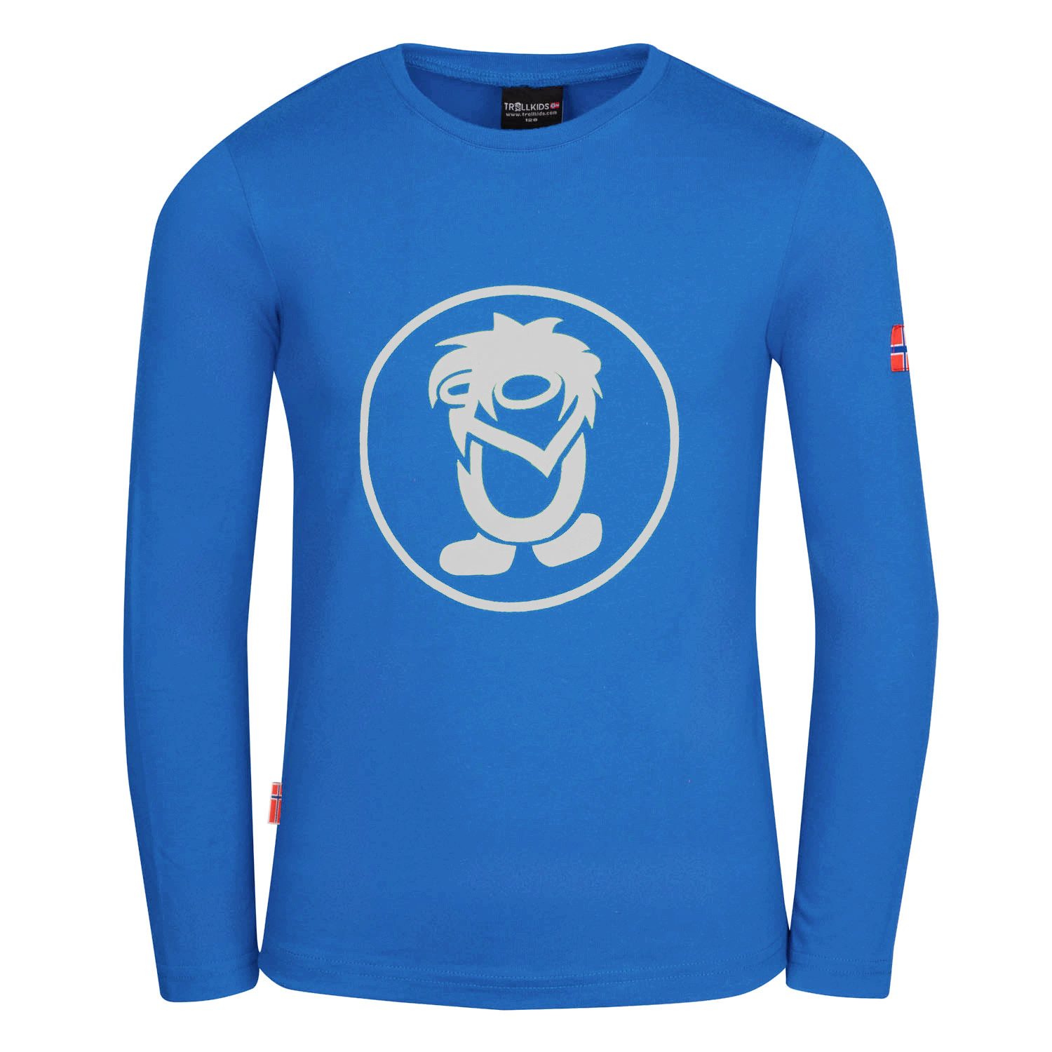 Leuchtendes Blau/wolkig grau