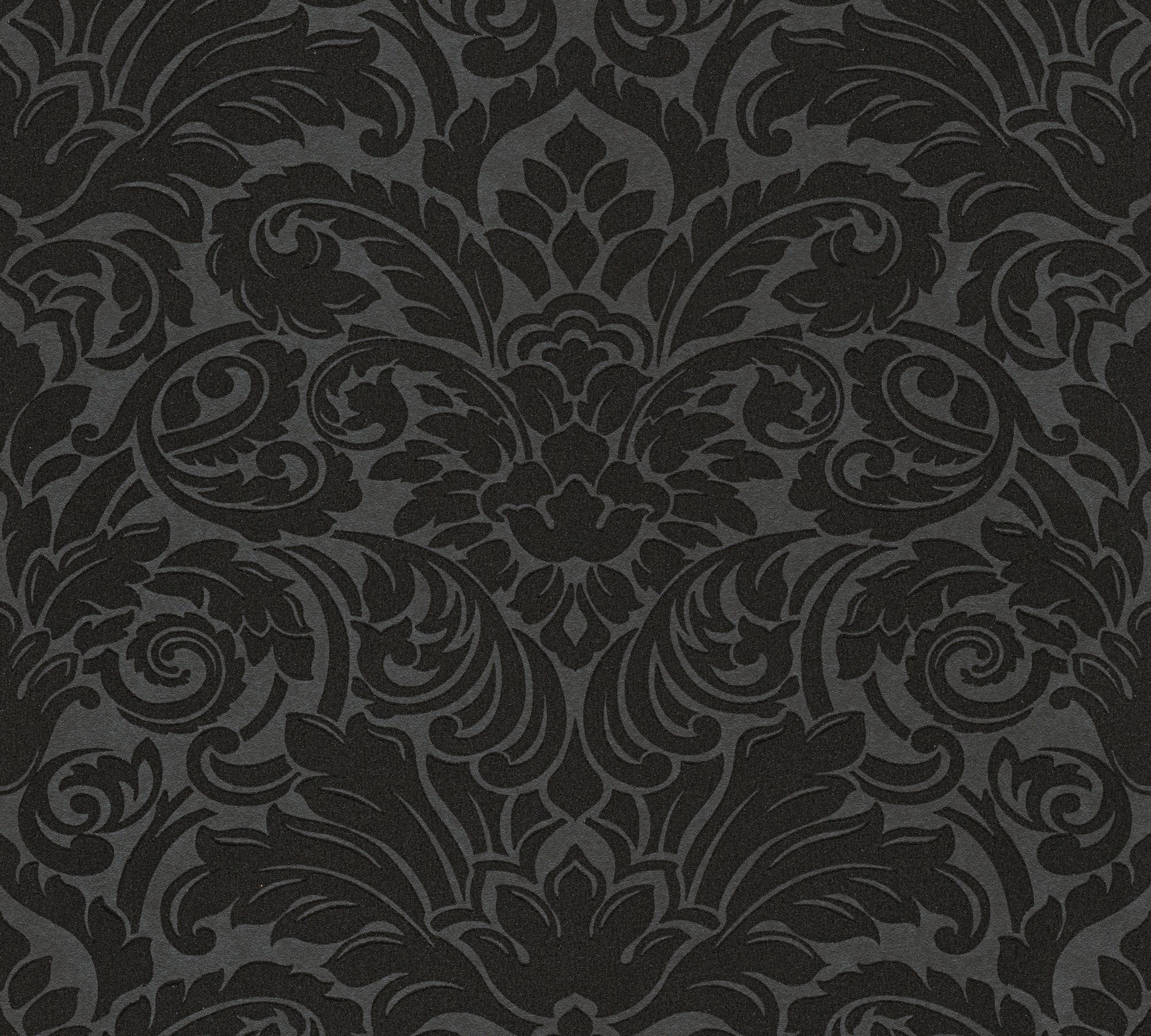 Architects Paper Vliestapete Luxury wallpaper, strukturiert, Barock, Ornament Tapete Barock silberfarben/schwarz