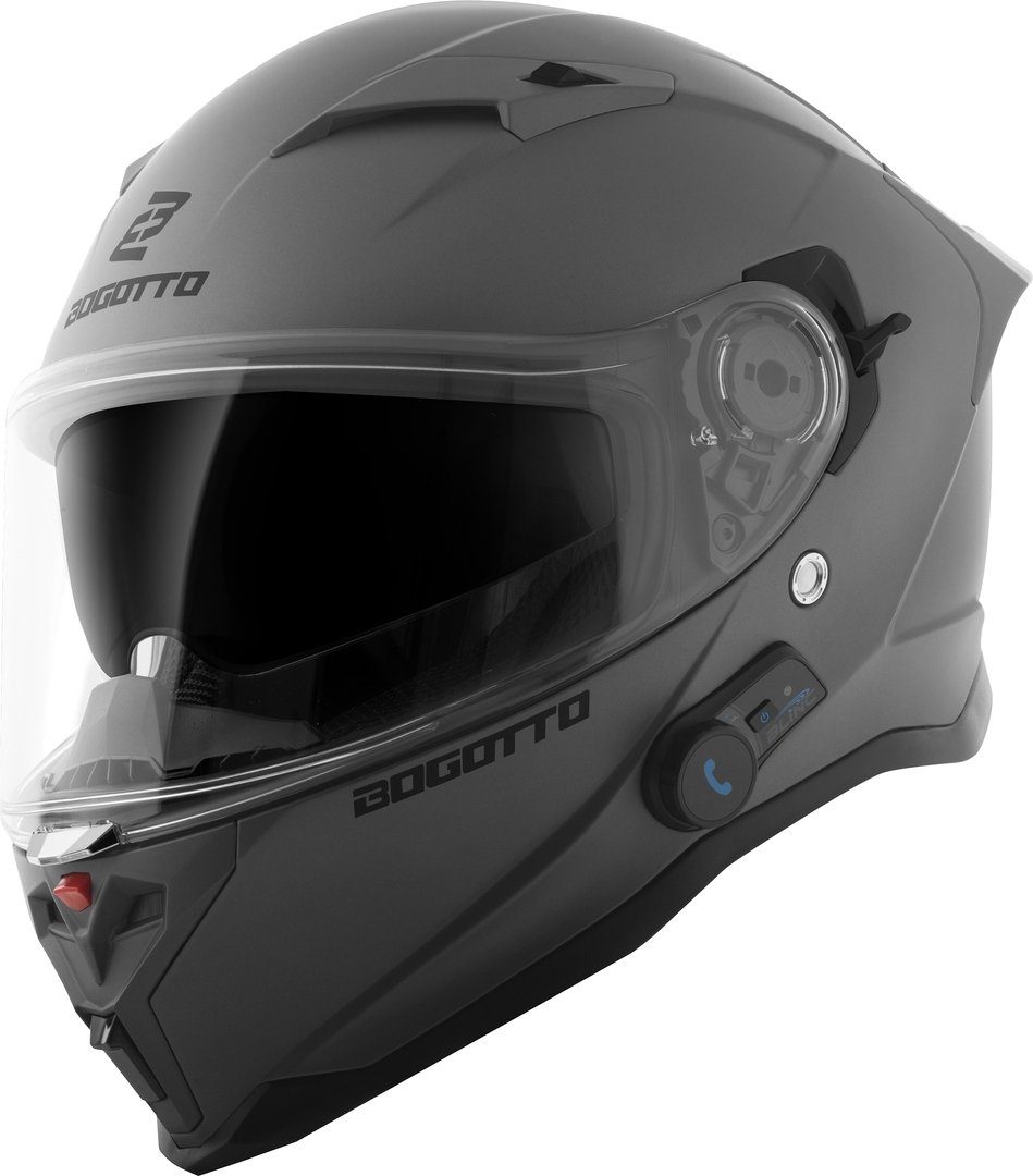 Bogotto Motorradhelm H153 BT Bluetooth Helm, Vorbereitet Für Kommunikationssystem,integriertes Kommunikationss