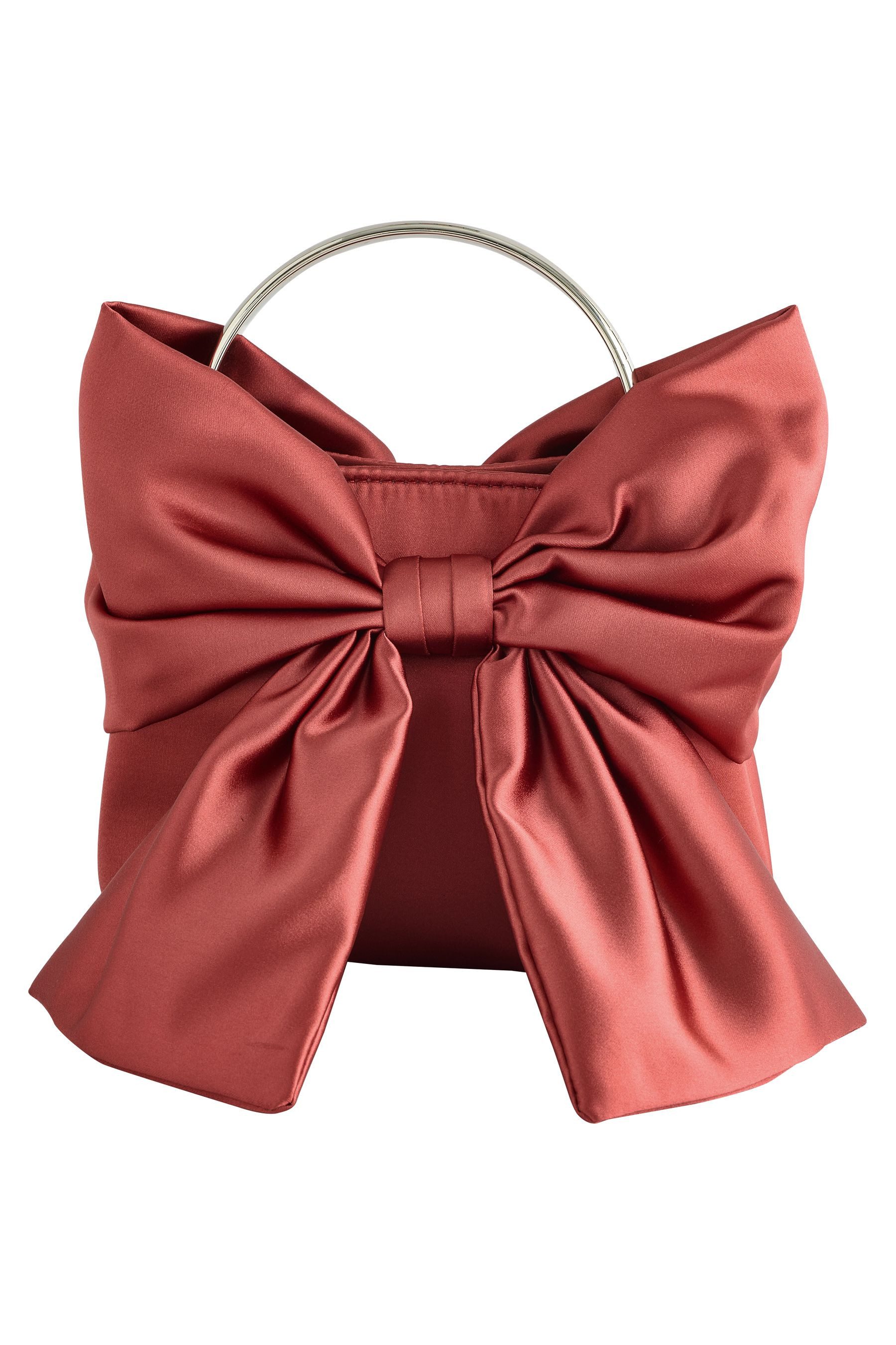 Handtasche Handtasche mit Schleife aus Satin