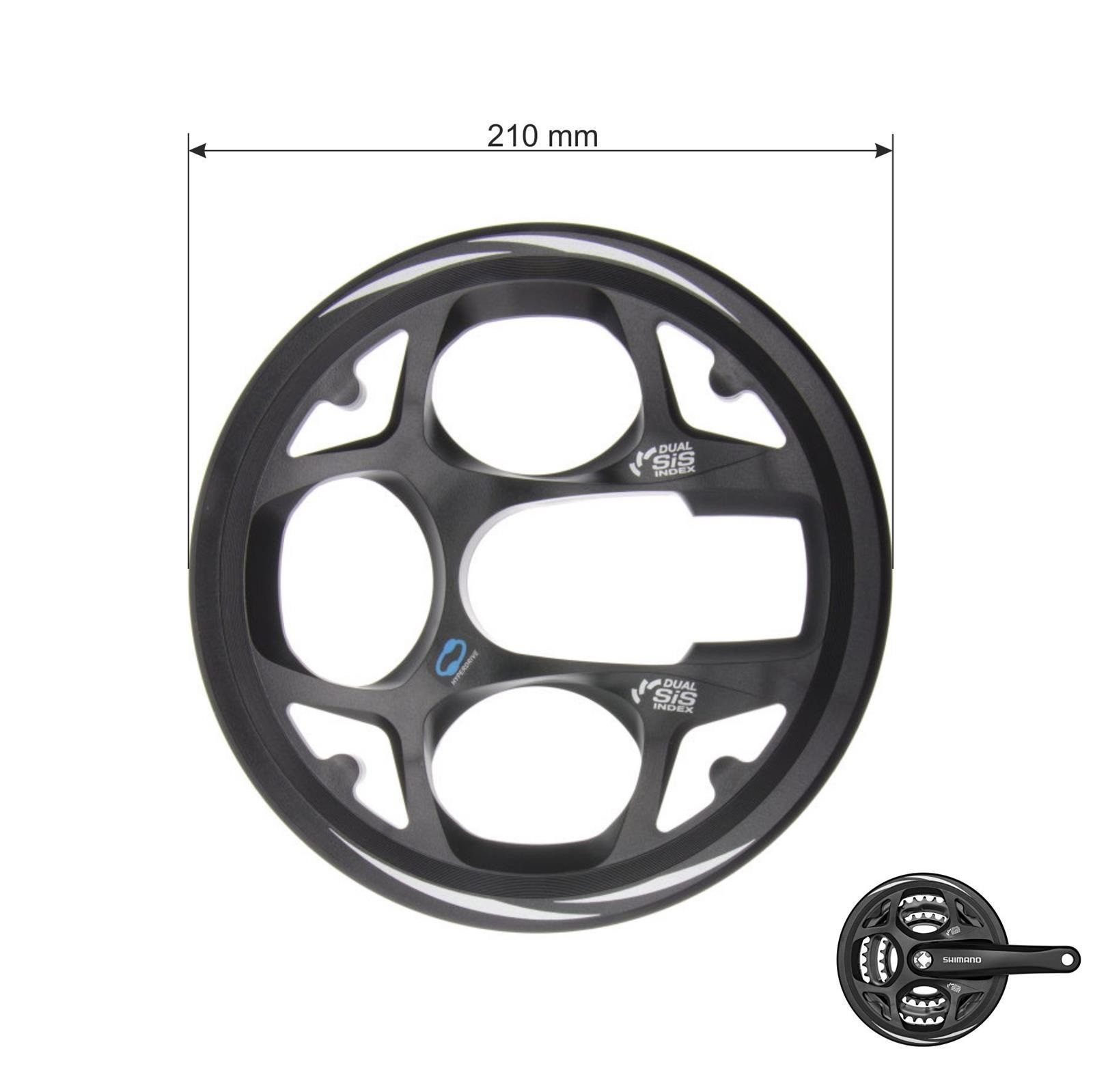 maxxi4you Kettenschutz Shimano Kettenschutzring für FC-M311 Kunststoff inkl. Reflexband