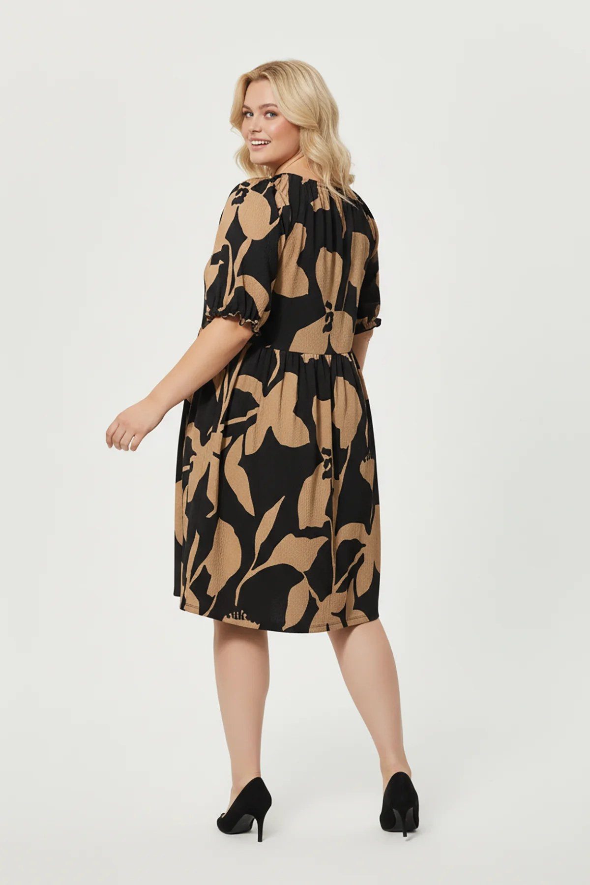 Shape of You Midikleid Kleid mit Blumenmuster – Bild 5 von 5
