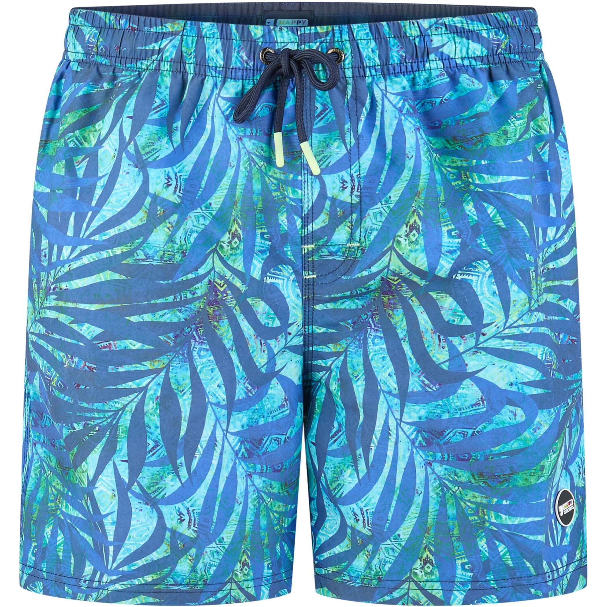 HAPPY SHORTS Badehose HAPPY SHORTS Herren Badeshorts Strandshort Blätter S - XXL