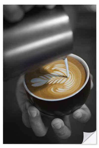 Posterlounge Wandfolie Editors Choice, Latte Art, Küche Fotografie