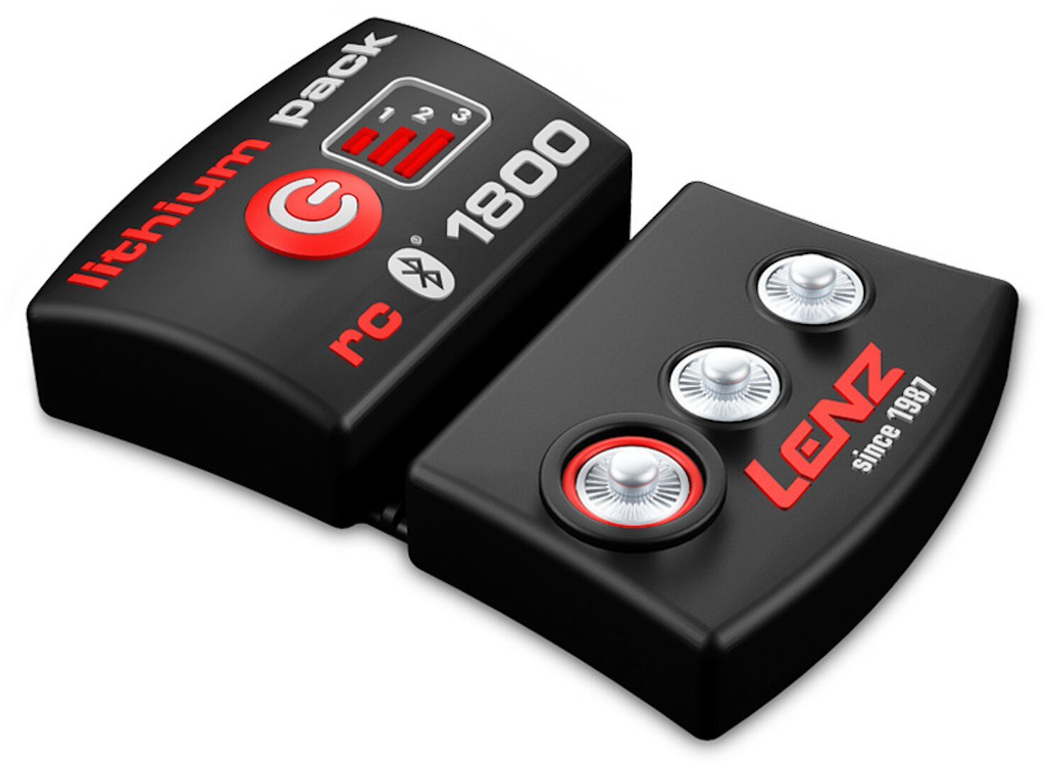 Lenz Motorradhandschuhe Lithium Pack RcB 1800 Akkupack Bluetooth