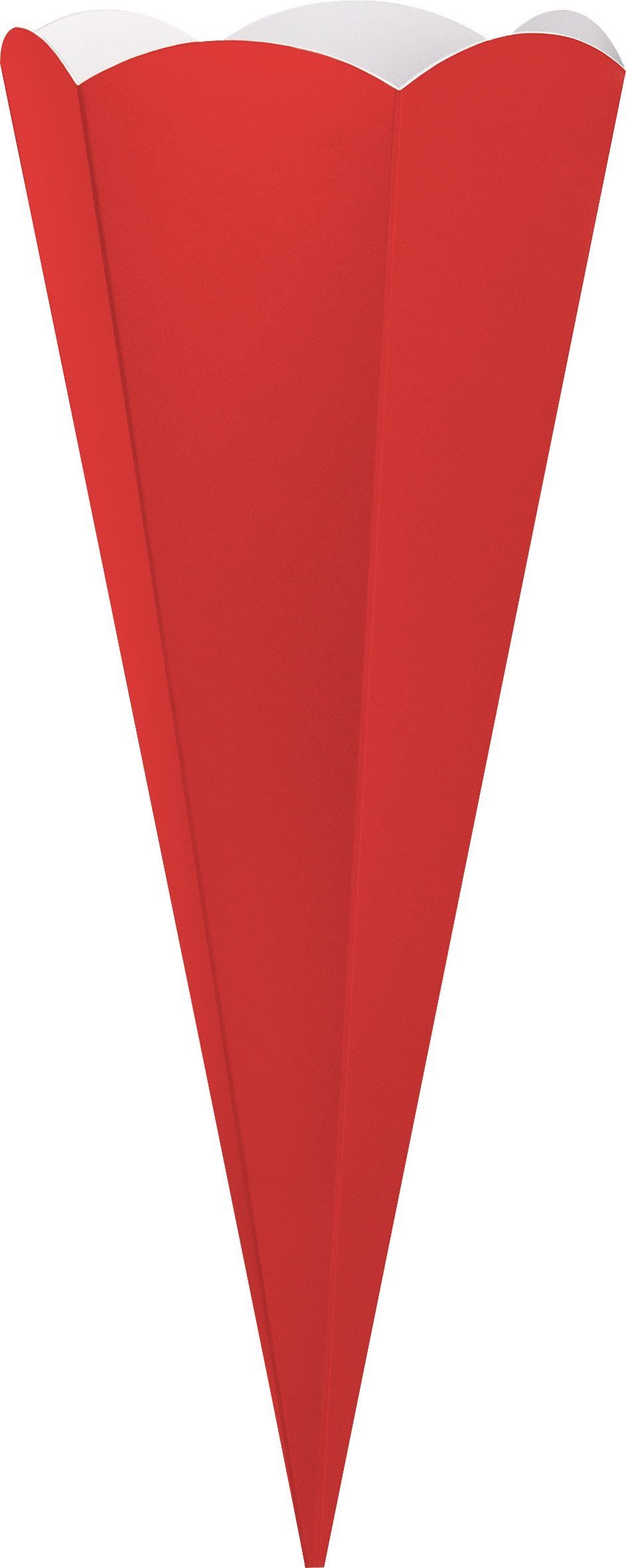 Rot Schultüte 69 cm Schultüten-Zuschnitt, Heyda