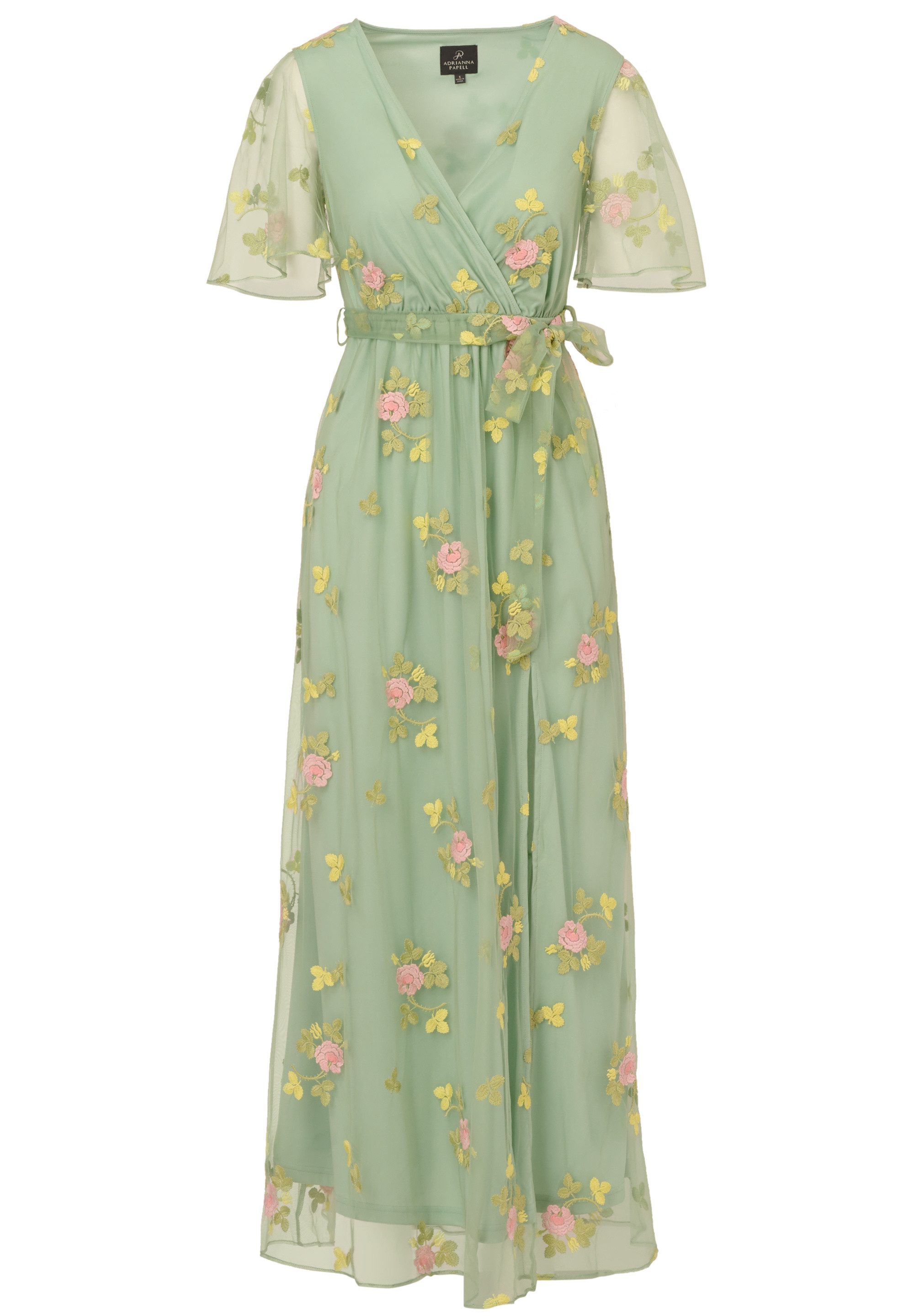 Adrianna Papell Maxikleid Embroidered Flutter Dress Tailliert, figurbetont, günstig online kaufen