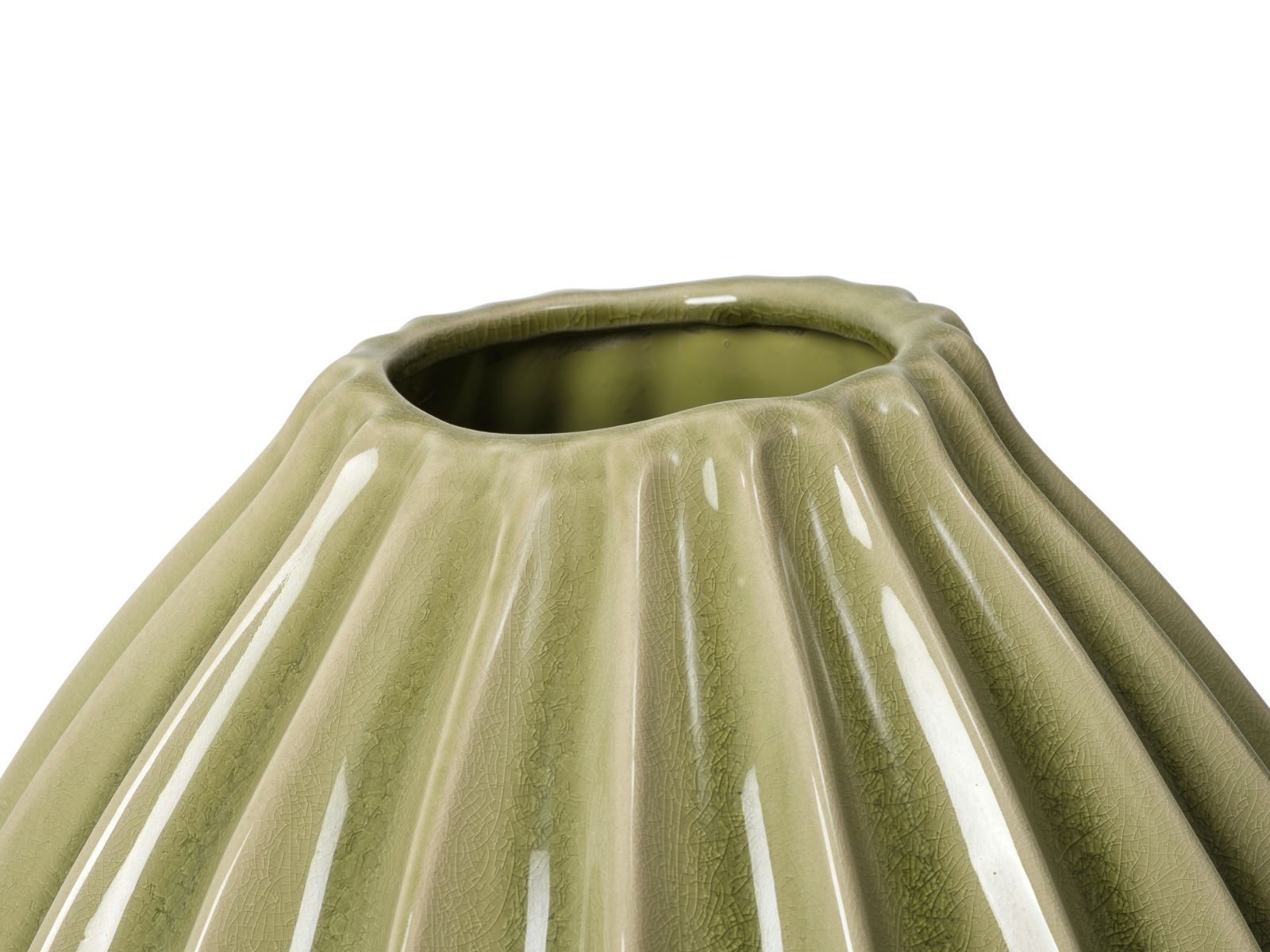 Broste Copenhagen Dekovase Wide Vase XL Dry sage 40cm (Vasen)