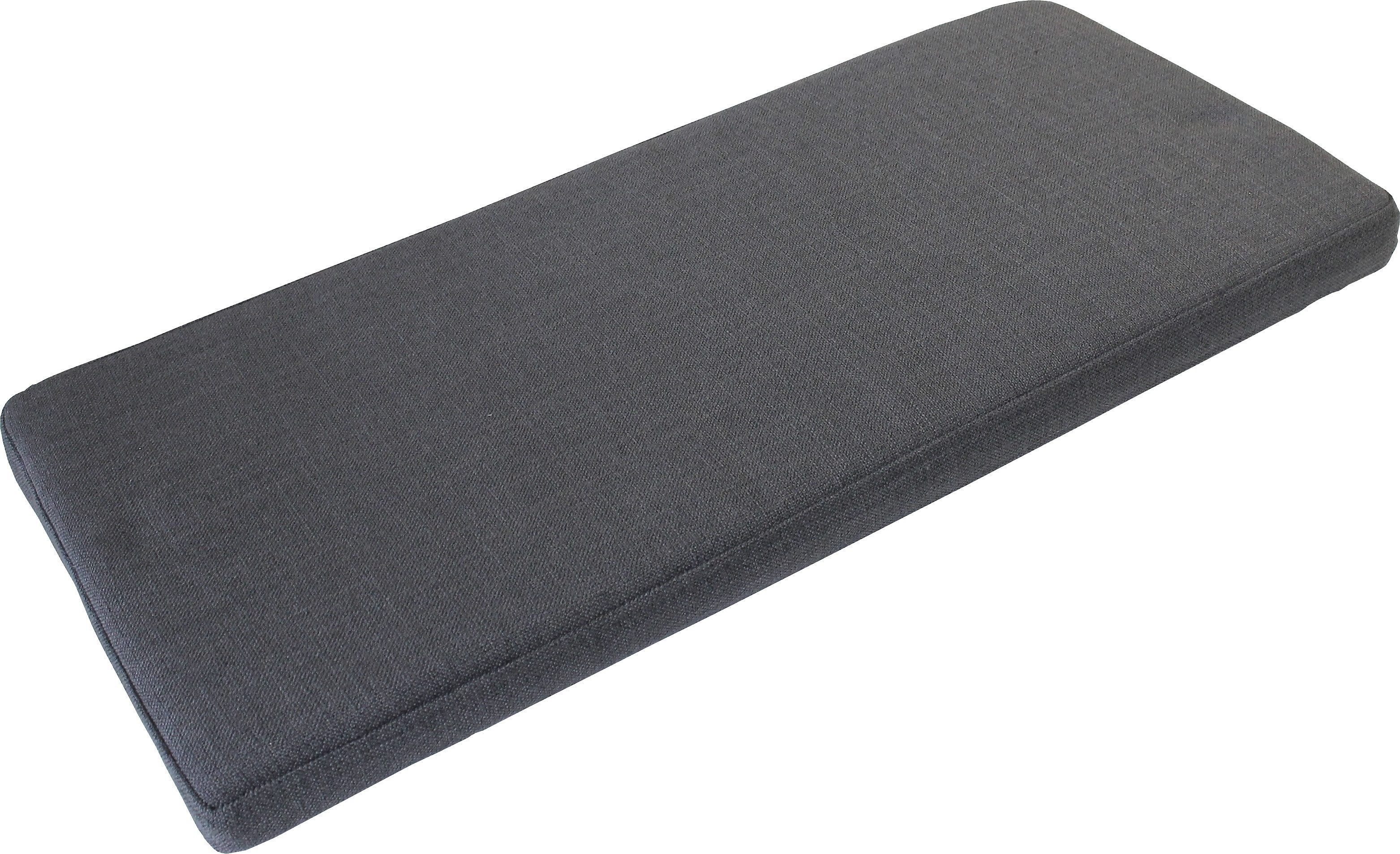 freiraum Sitzkissen GW-GENOVA, für Schubänke, Anti-Rutschpads, Anthrazit - 95x6x35 (BxHxT)