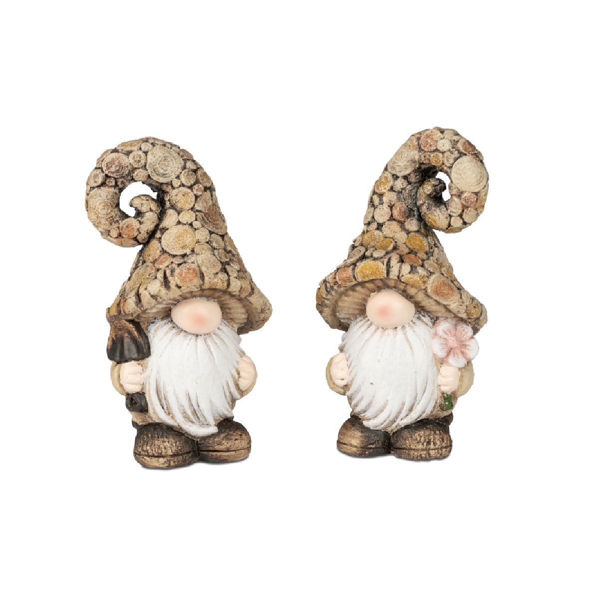 formano Gartenzwerg Zwerge in Holzoptik – 2er Set braun, dekorativ aus Kuns günstig online kaufen
