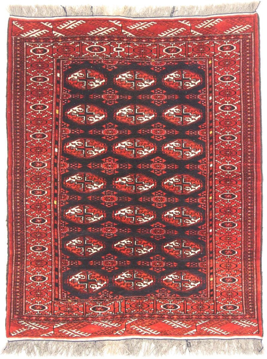 Orientteppich Turkaman 121x158 Handgeknüpfter Orientteppich / Perserteppich, Nain Trading, rechteckig, Höhe: 5 mm | Kurzflor-Teppiche