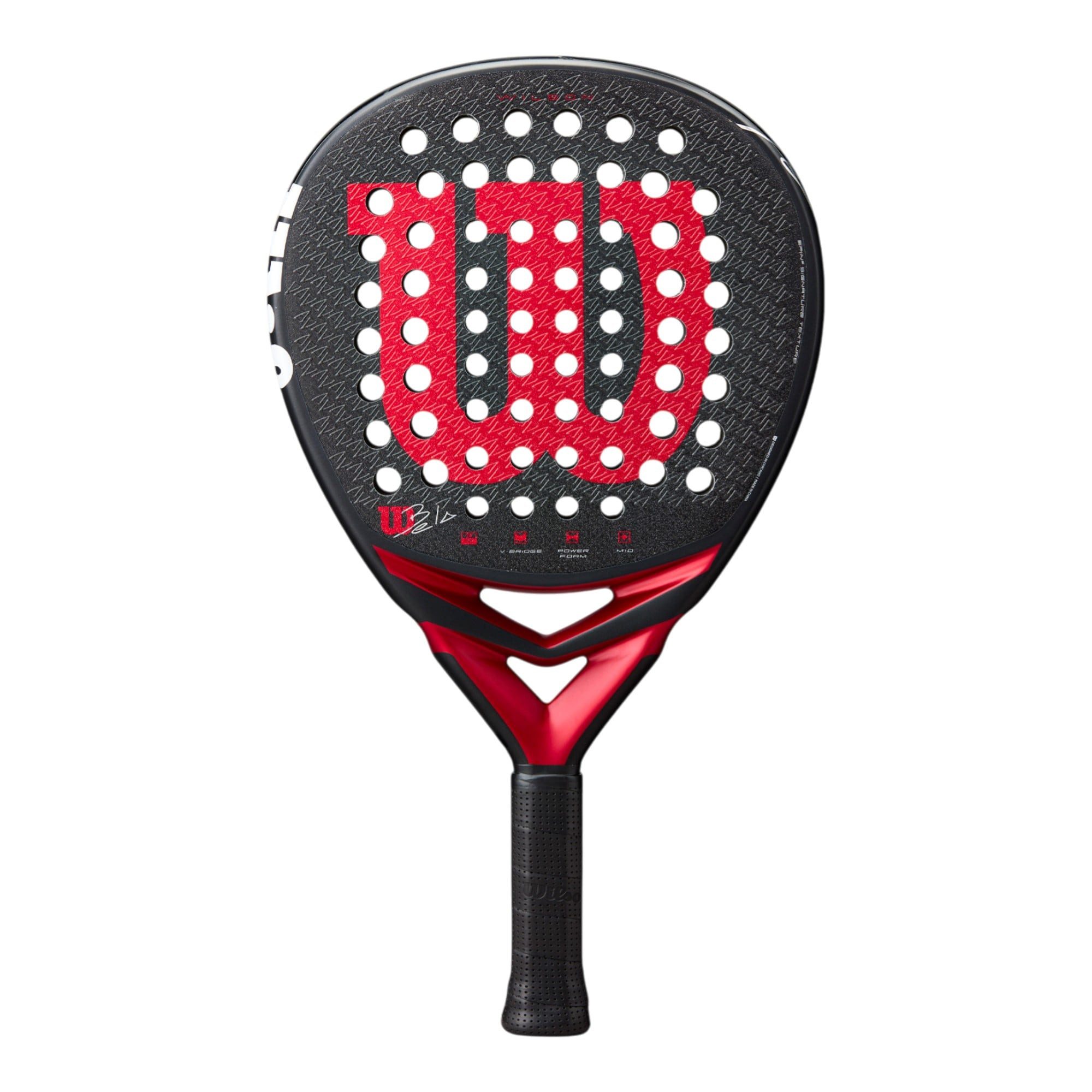 Padelschläger Bela V3 365g/Hybrid schwarz/rot