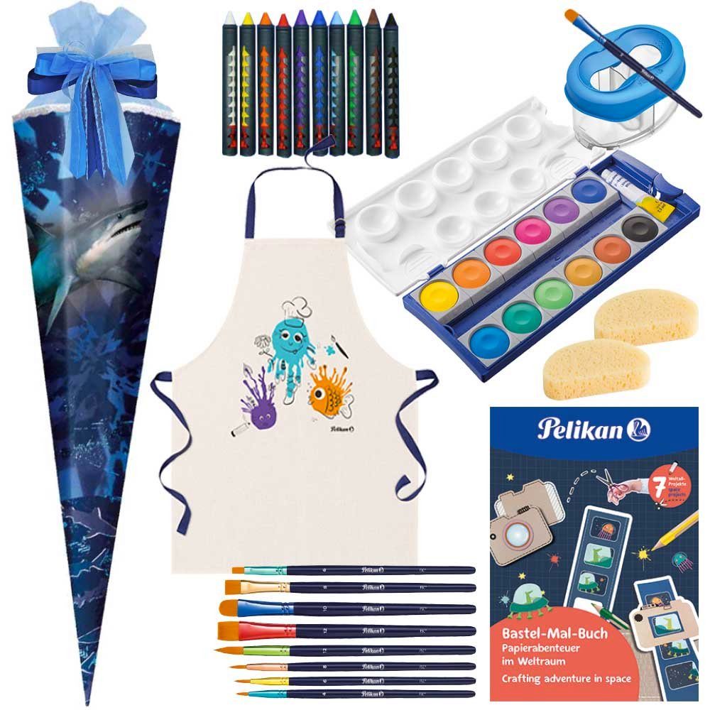 Herlitz Schultüte 85 cm gefüllt 2025 Jungen Hai