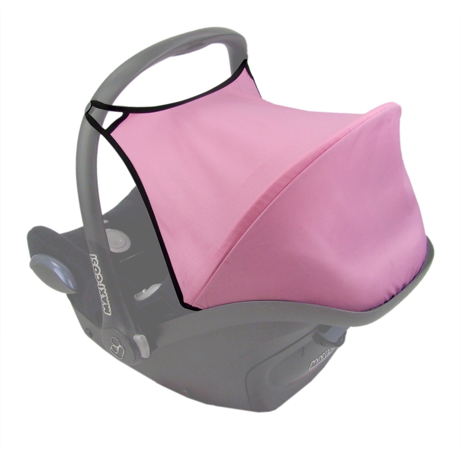 BambiniWelt by Rafael K. Babyschale Sonnenverdeck für Babyschale kompatibel mit Maxi Cosi Cabrio-Fix, ab: 0+, bis: 14 Monate rosa