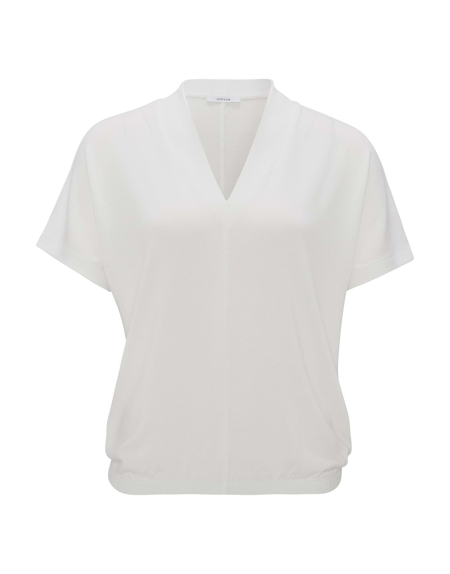 OPUS Kurzarmshirt SAGIE Regular in Feinstrick Optik günstig online kaufen