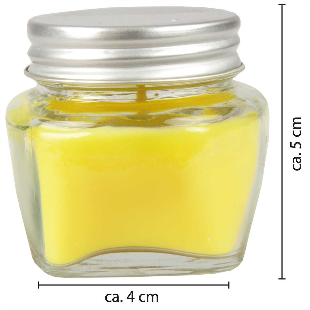 HS Candle Duftkerze Kerzenset 12er-Pack (12-tlg), Kerze im Glas mit Deckel, Raumduft 12er Pack je ca. 7 Std. Brenndauer