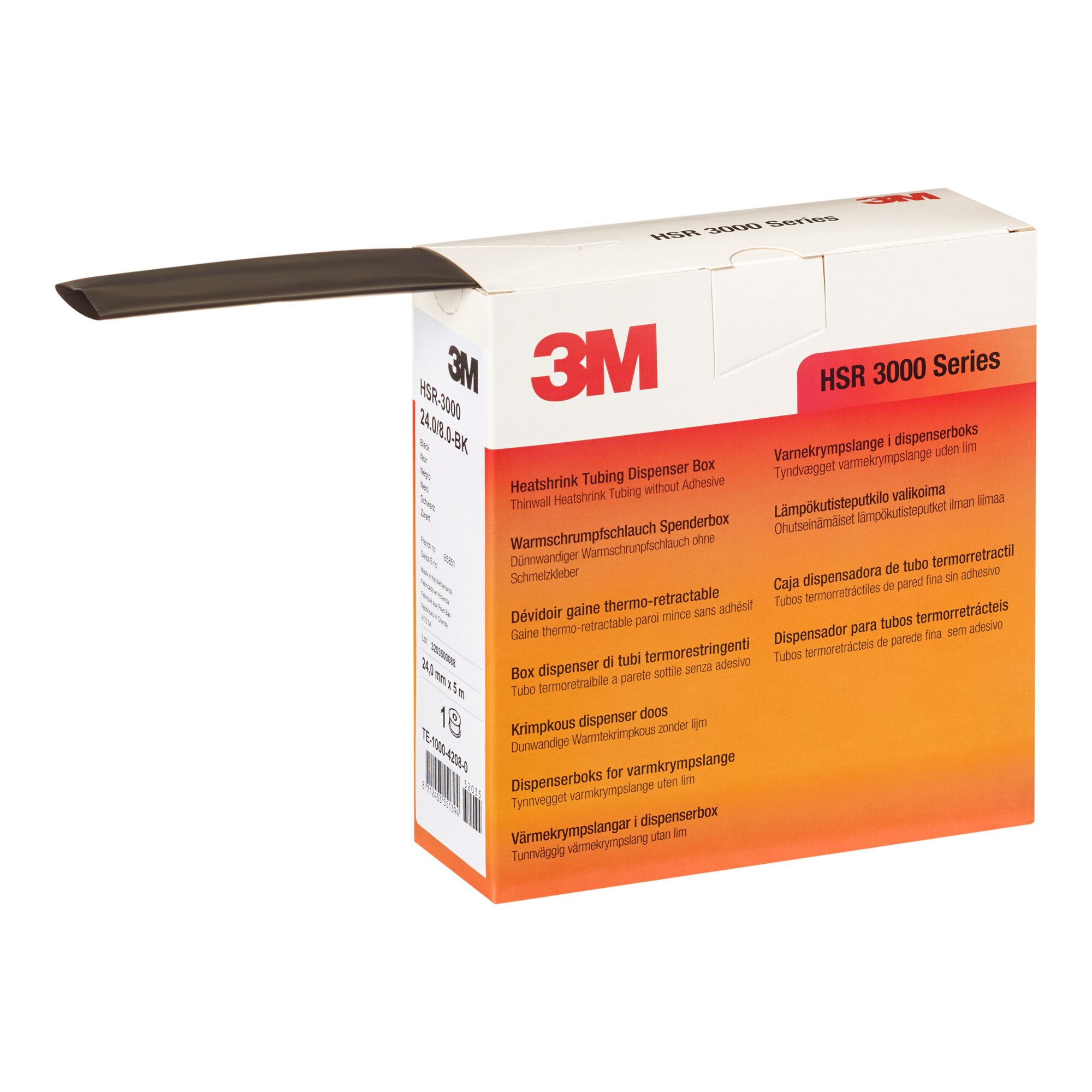 3M Crimpzange 3M Deutschland Warmschrumpfschlauch Rolle 1,5/0,5mm,sw,dünnw. HSR 3000