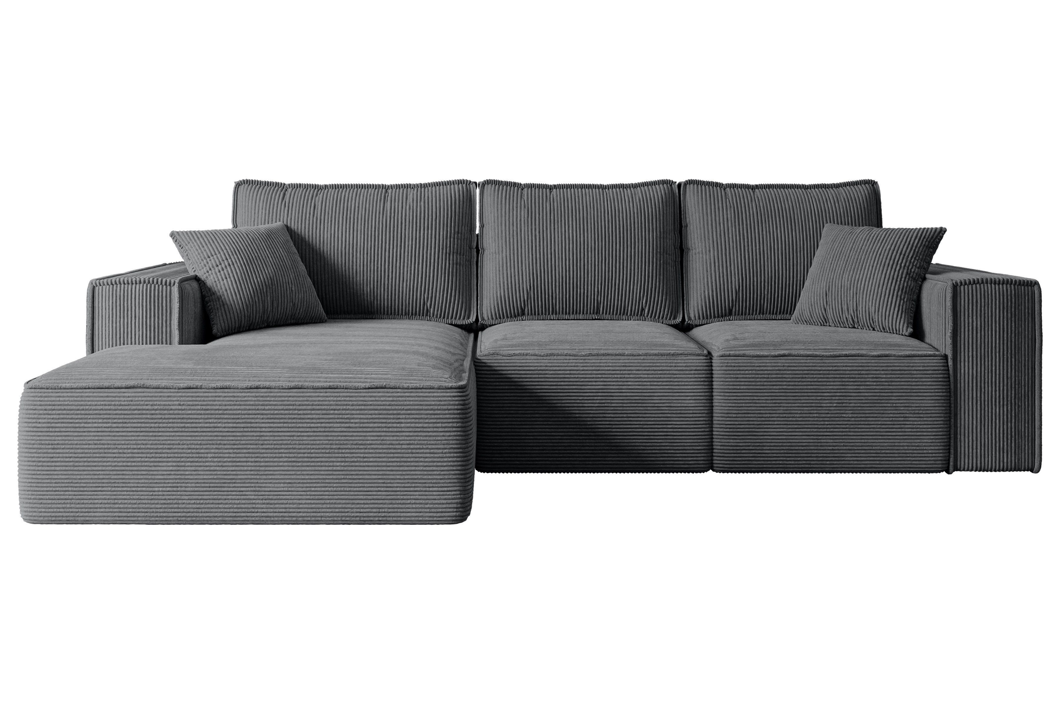 ALTDECOR Ecksofa SERRA-L-S, Couch mit Schlaffunktion, Wohnzimmer - Wohnland günstig online kaufen