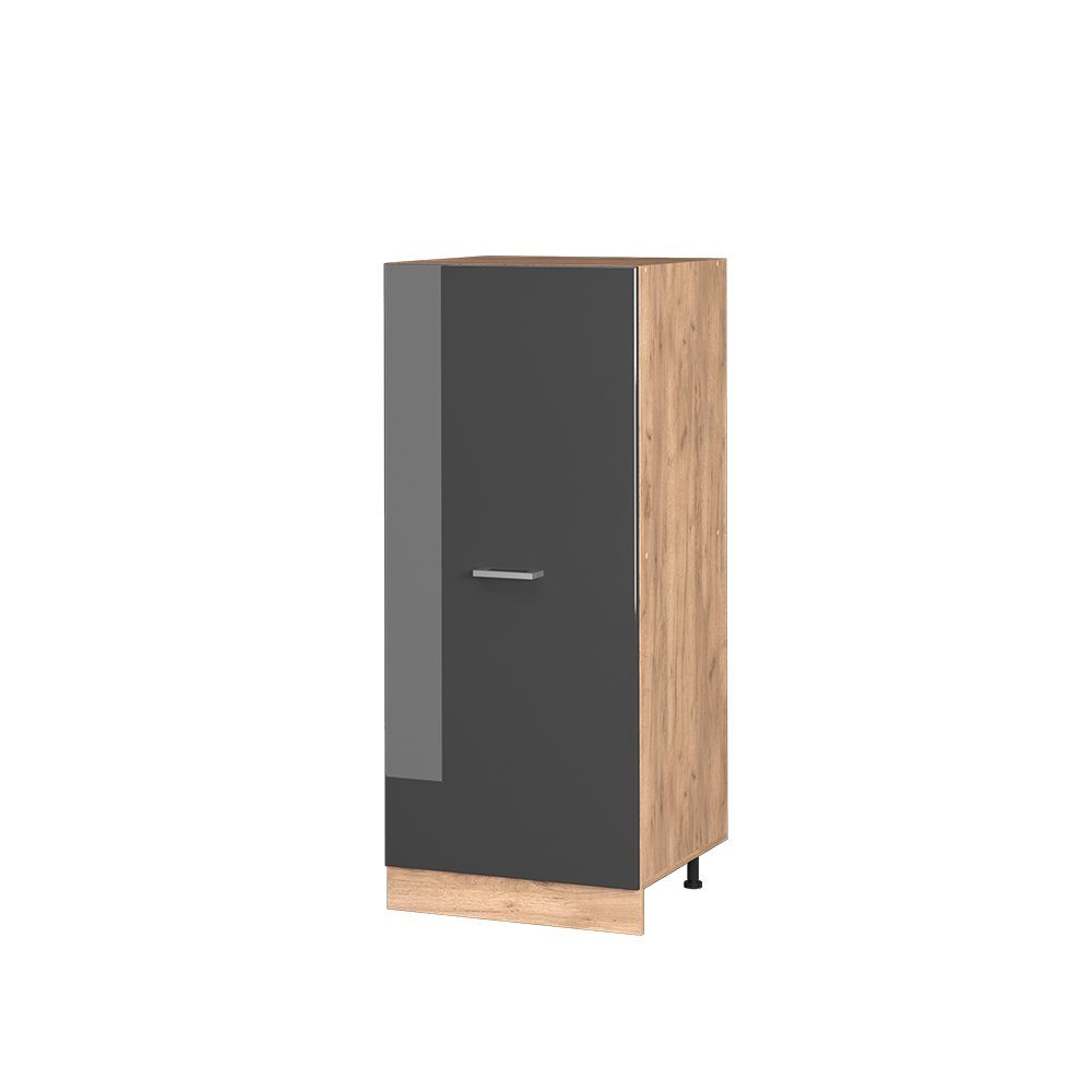 Vicco Hochschrank R-Line, Anthrazit Hochglanz/Goldkraft Eiche, günstig online kaufen