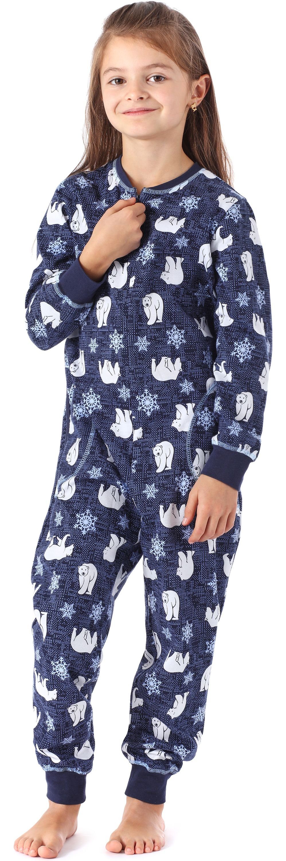MS10-186 Bär Jumpsuit Mädchen Style Schlafanzug Merry Schlafanzug Marine