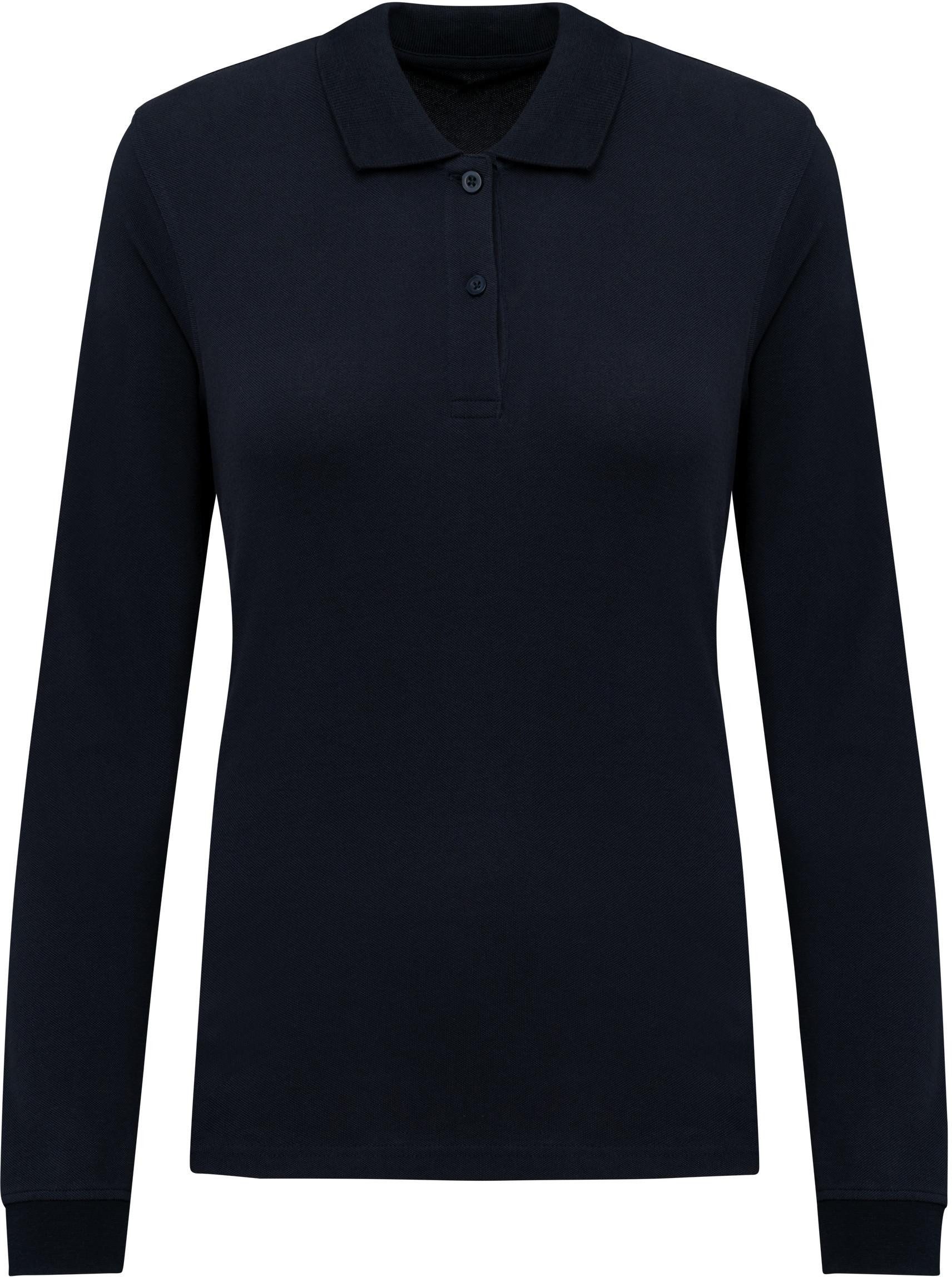 Kariban Langarm-Poloshirt Damen Piqué-Polohemd lange Ärmel günstig online kaufen