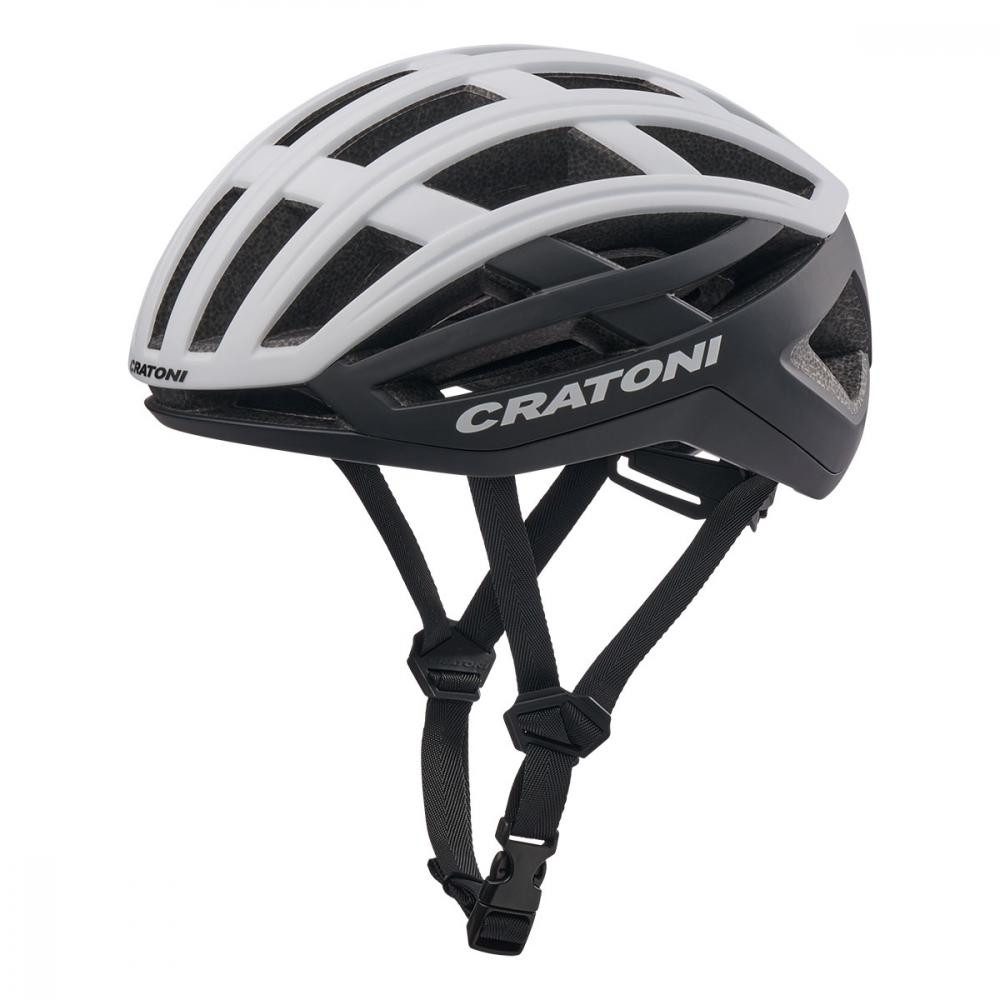 Fahrradhelm Cratoni Fahrradhelm C-Airlite weiß-schwarz matt,Gr.S/M (52-56 cm)