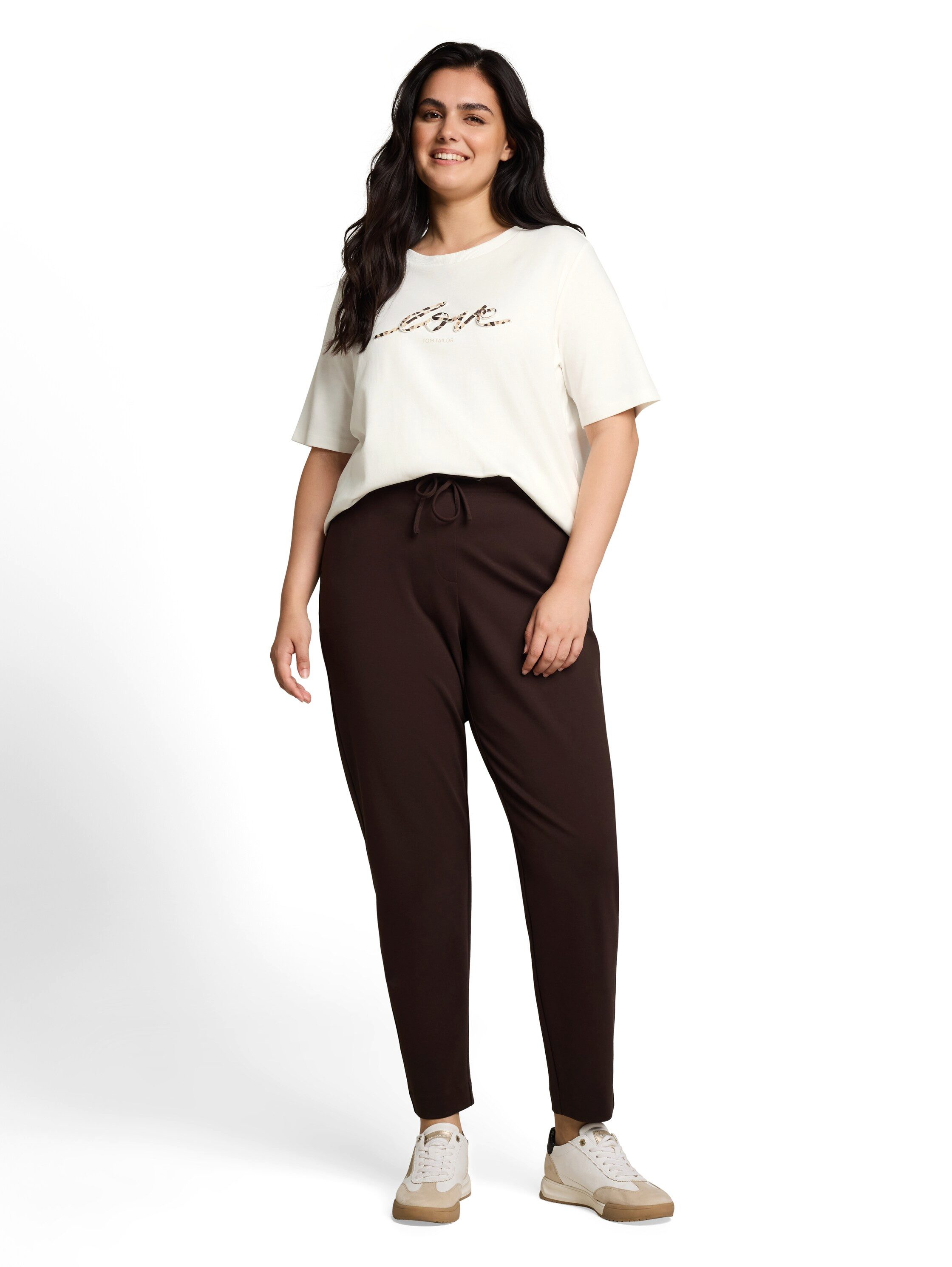 TOM TAILOR PLUS Kurzarmshirt Sommershirt mit Letter-Print / Große Größe – Bild 4 von 5