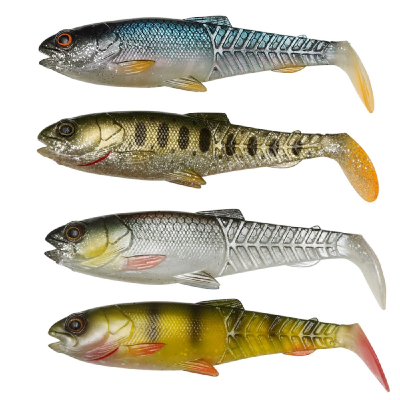 Kunstköder Savage Gear Craft Cannibal Paddletail - 4 Gummifische