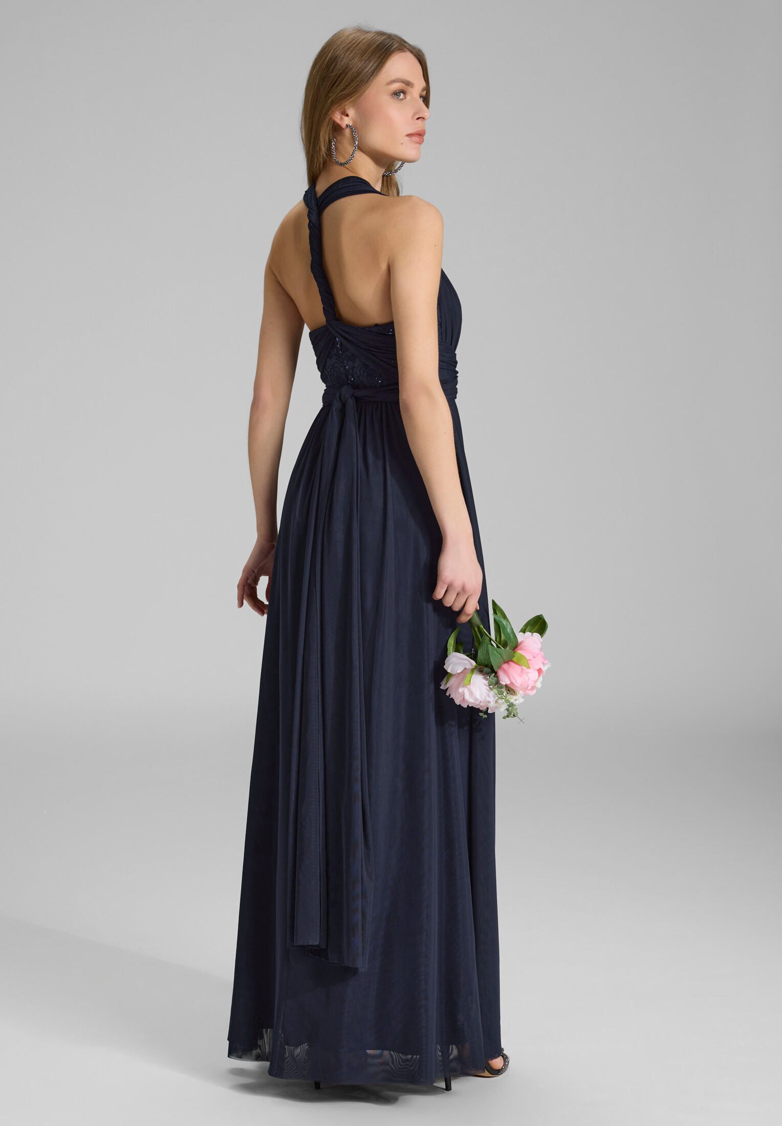 SWING Abendkleid Figurbetonte Passform mit fließendem Rockteil günstig online kaufen