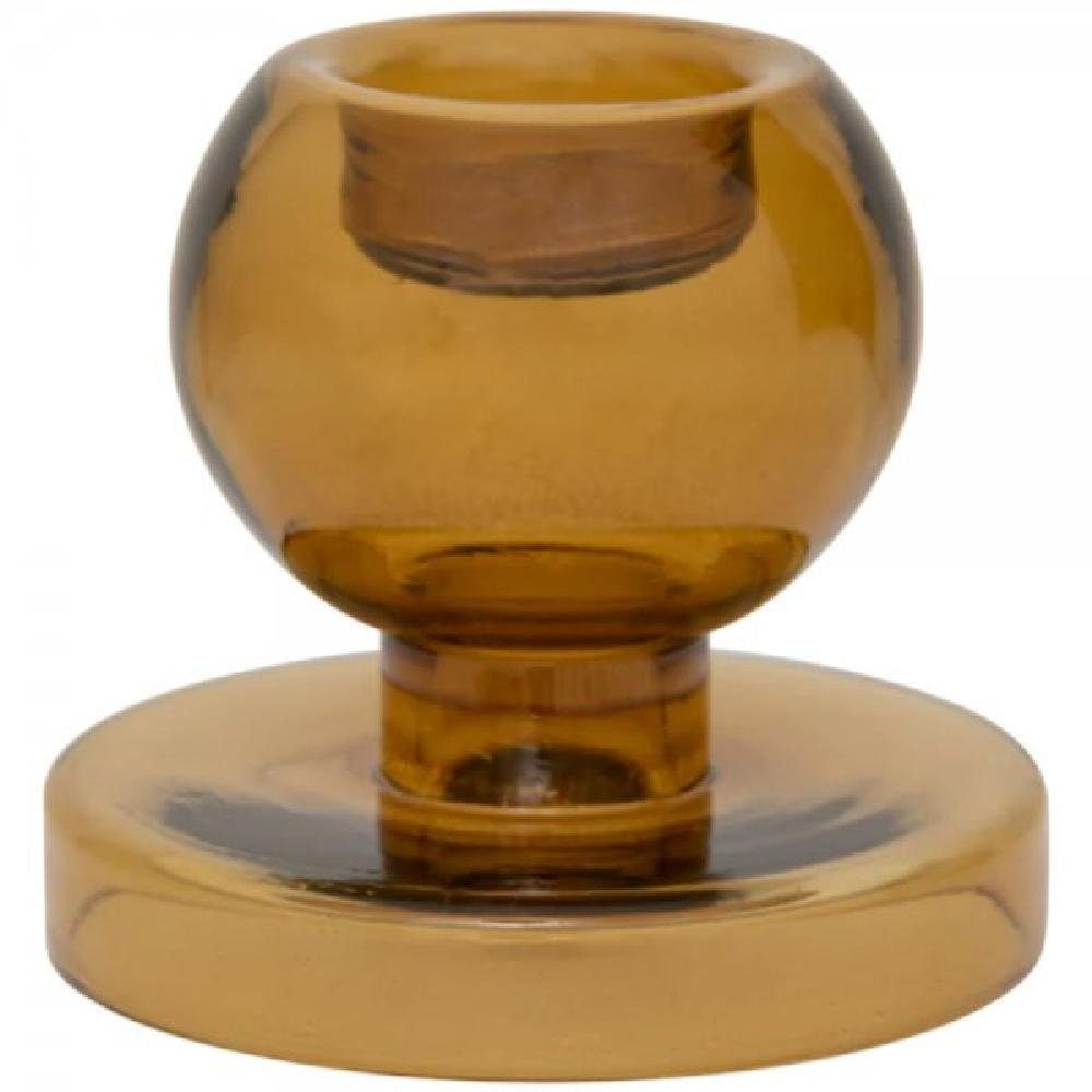 Braun Kerzenhalter Nature Recycled Trush Wood Urban Teelichthalter Glass Culture (11x10cm)