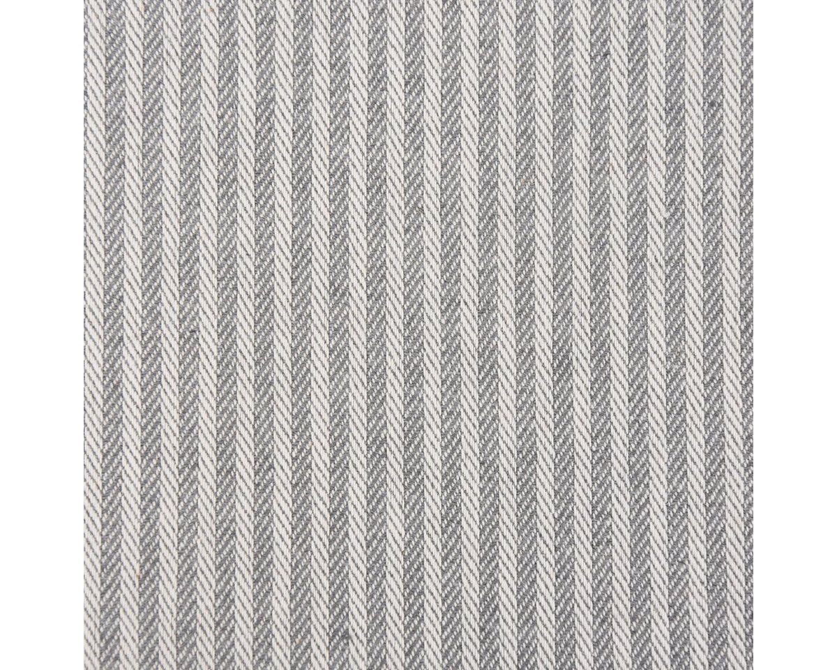 Thumbnail - SCHÖNER LEBEN. Stoff Dekostoff Dobby Streifen 3mm creme grau 1,40m Breite