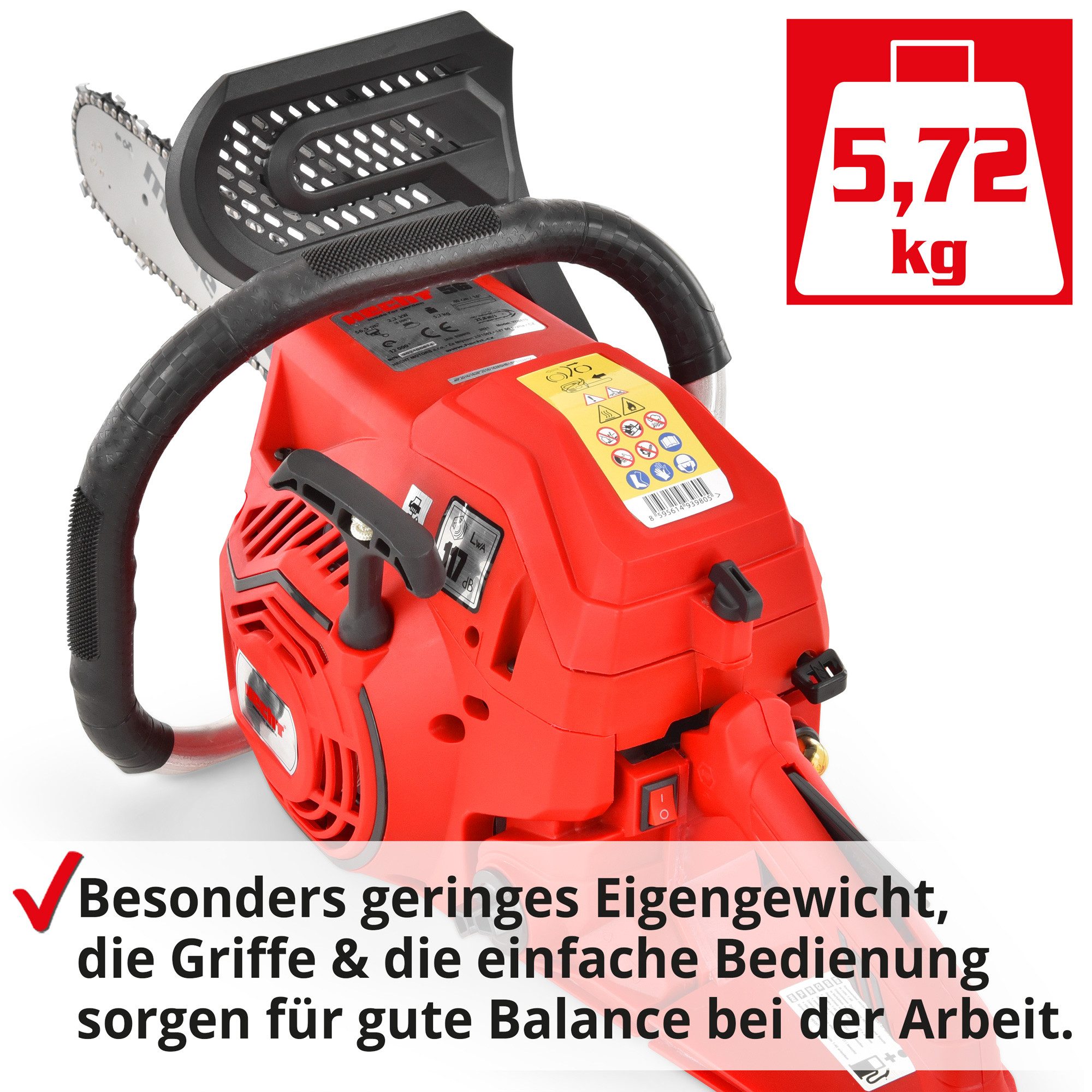 Hecht Benzin-Kettensäge 56 mit verstellbarer Kettenölung, günstig online kaufen
