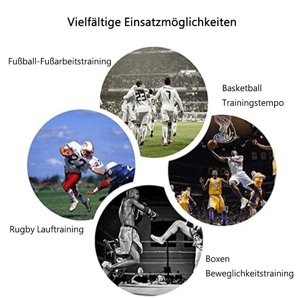 GelldG Trainingszubehör Trainingsset, Koordinations-Trainingssystem 6M Fußball Beweglichkeits