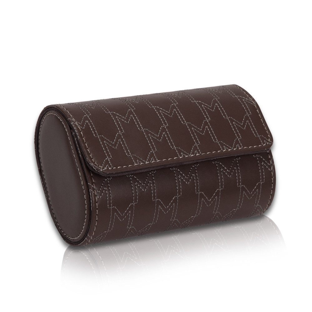 MODALO Uhrenrolle OPTIMUS 2 Uhren (Uhrenbox Uhrenetui Uhrenkasten Uhren Aufbewahrung, Uhrenrolle 2 Uhren)