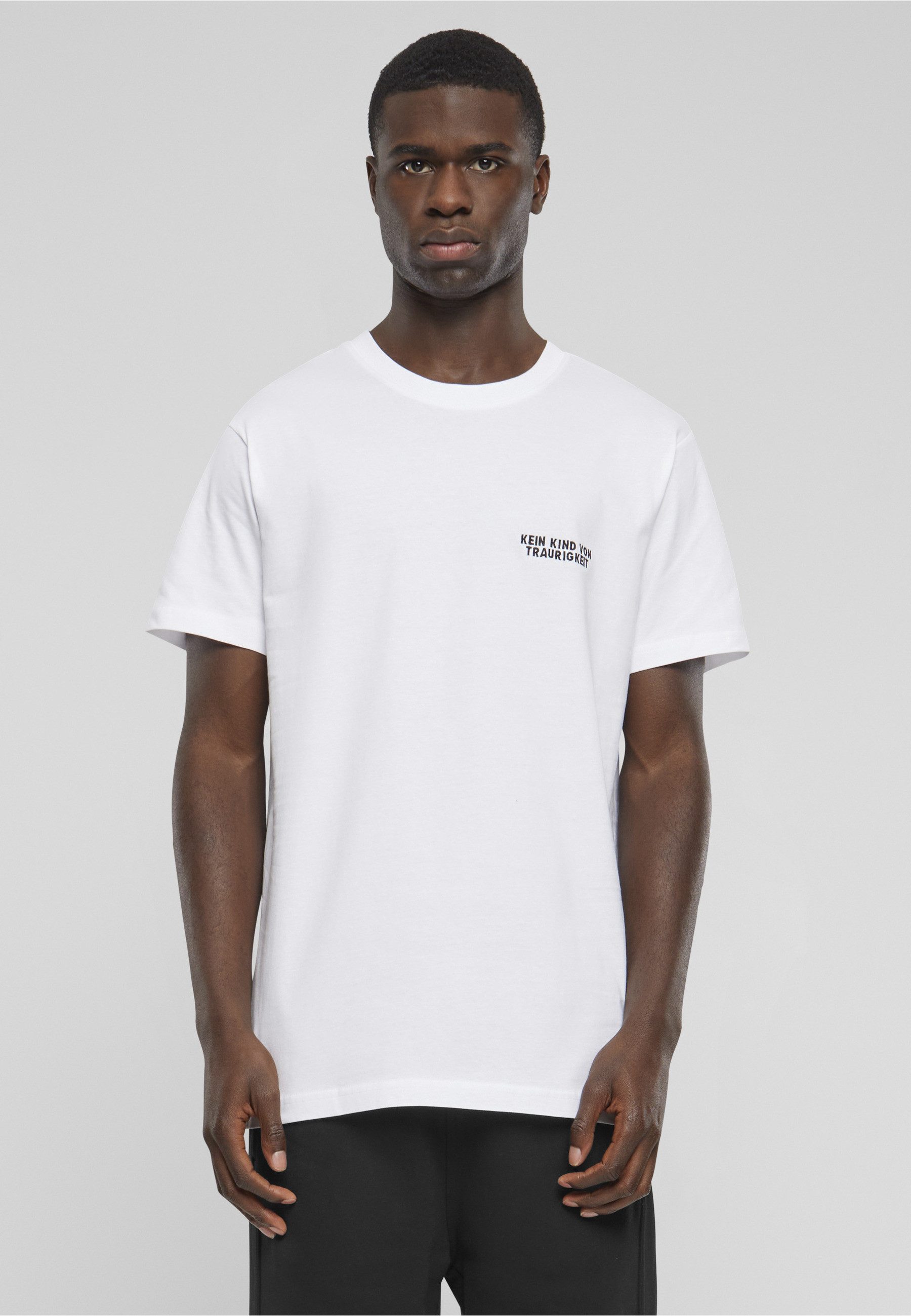 MisterTee T-Shirt MisterTee Herren Kein Kind von Traurigkeit EMB Tee (1-tlg)