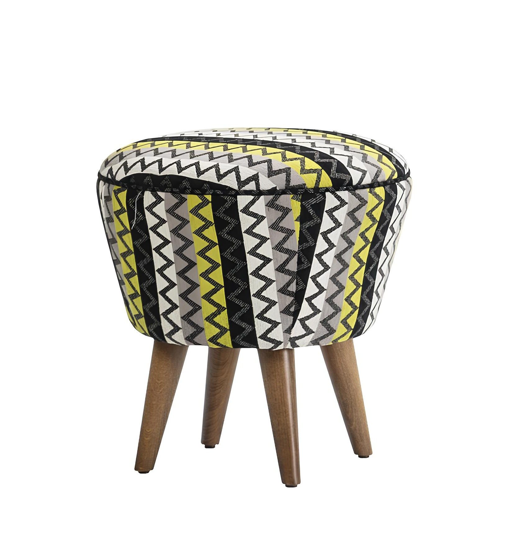 Xlmoebel Hocker Bunter Luxus Puff Polstermöbel Sitz Ottomanen für Ihr Zuhause (1 St), Made in Europa