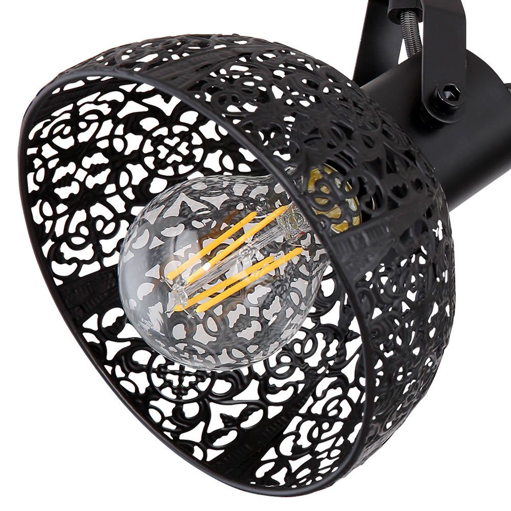 LED im Ess Zimmer Lampe etc-shop Deckenspot, Wohn Spot Retro Warmweiß, Leuchtmittel inklusive, Decken verstellbar Dekor Strahler